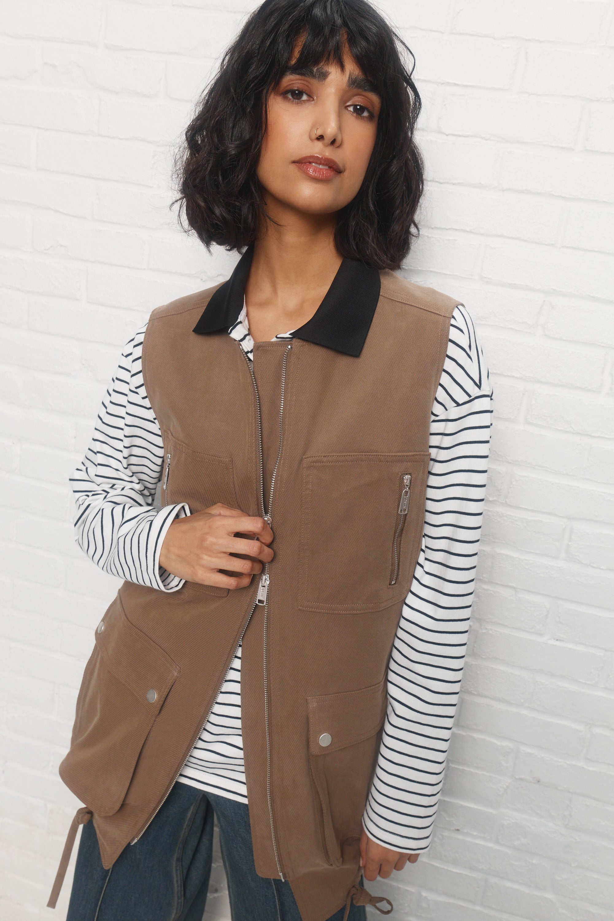 Quentin | Veste brune