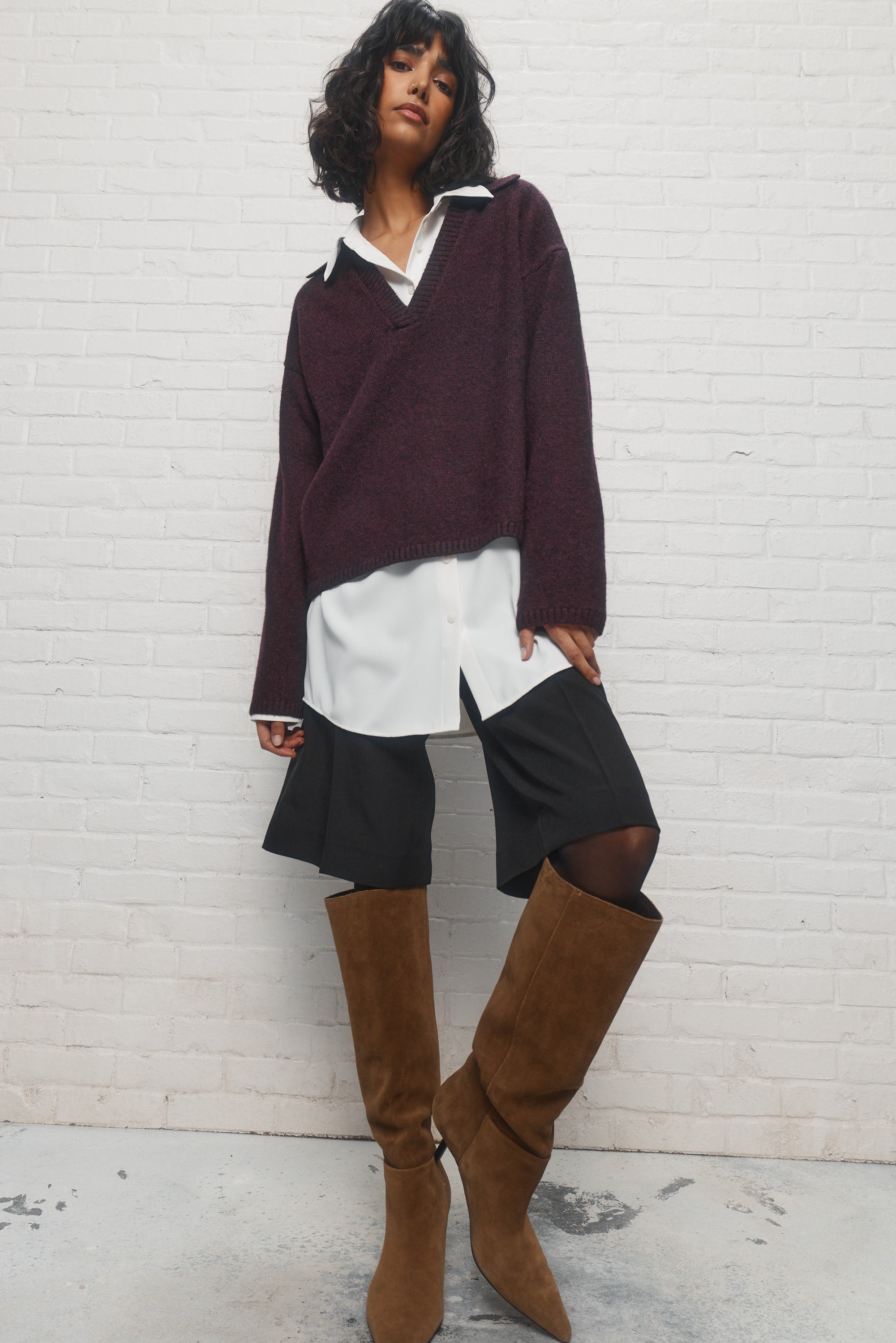 Salem | Purple sweater