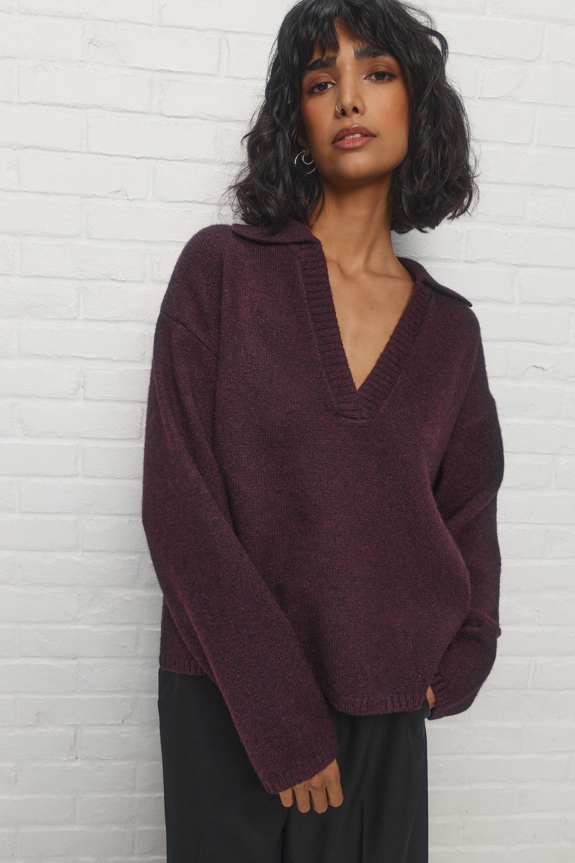 Salem | Purple sweater