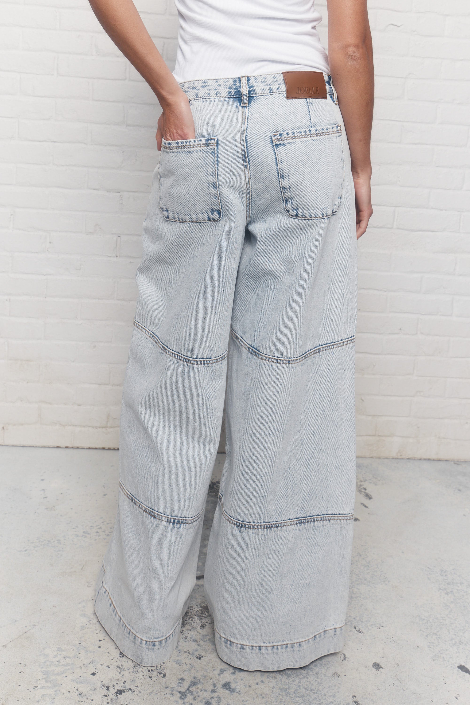 Belleza | Washed blue loose jeans