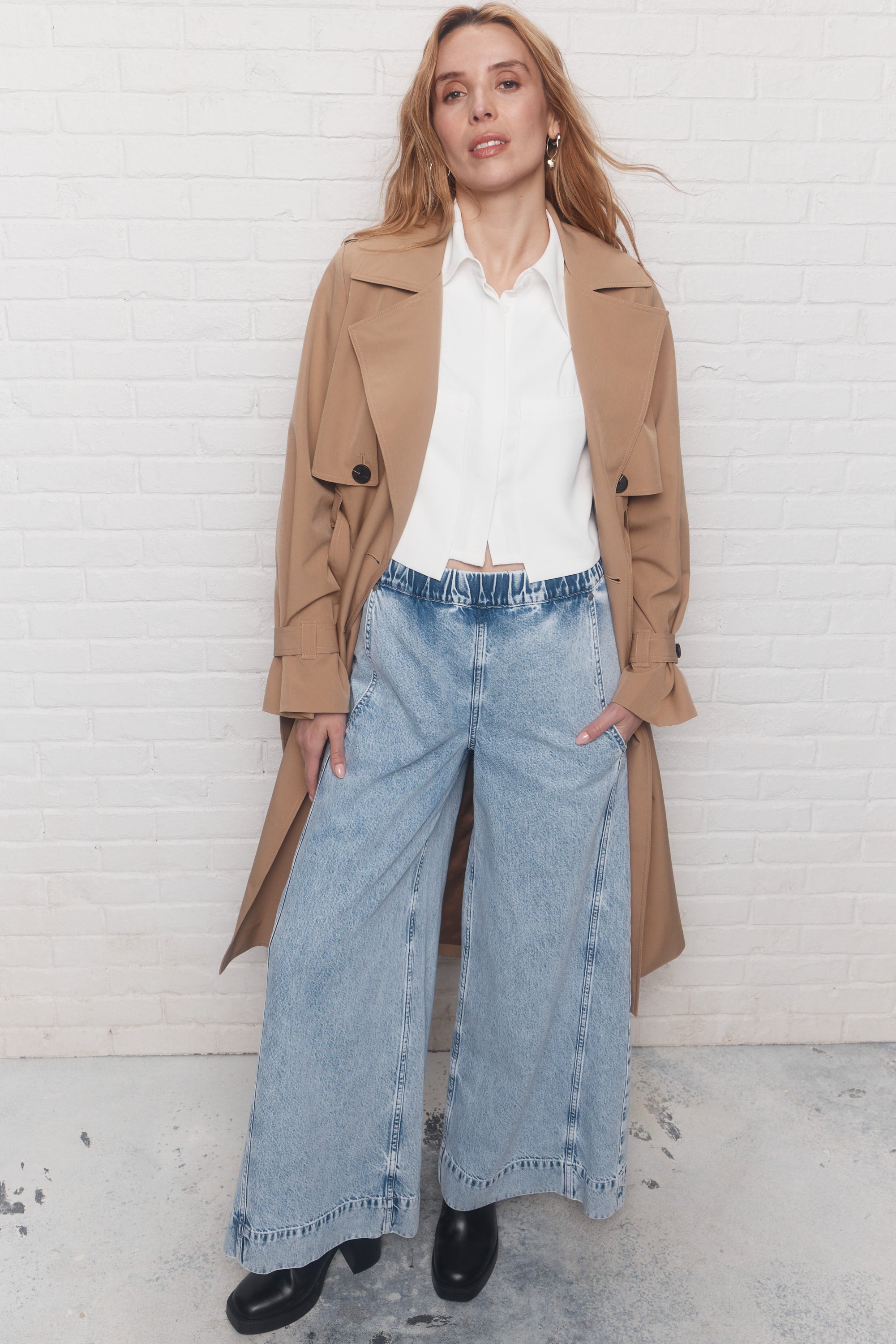 Britta | Chemise courte blanche