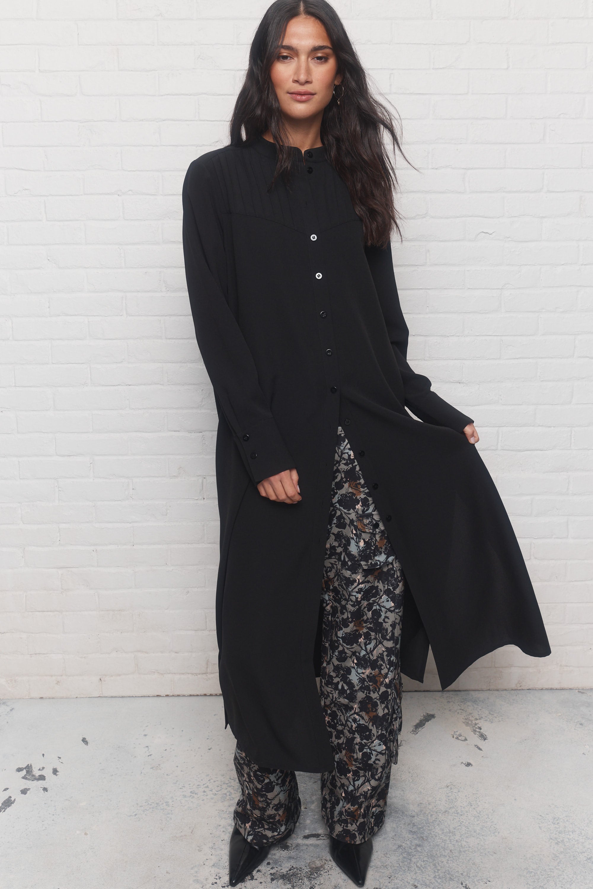 Bush | Longue chemise noire