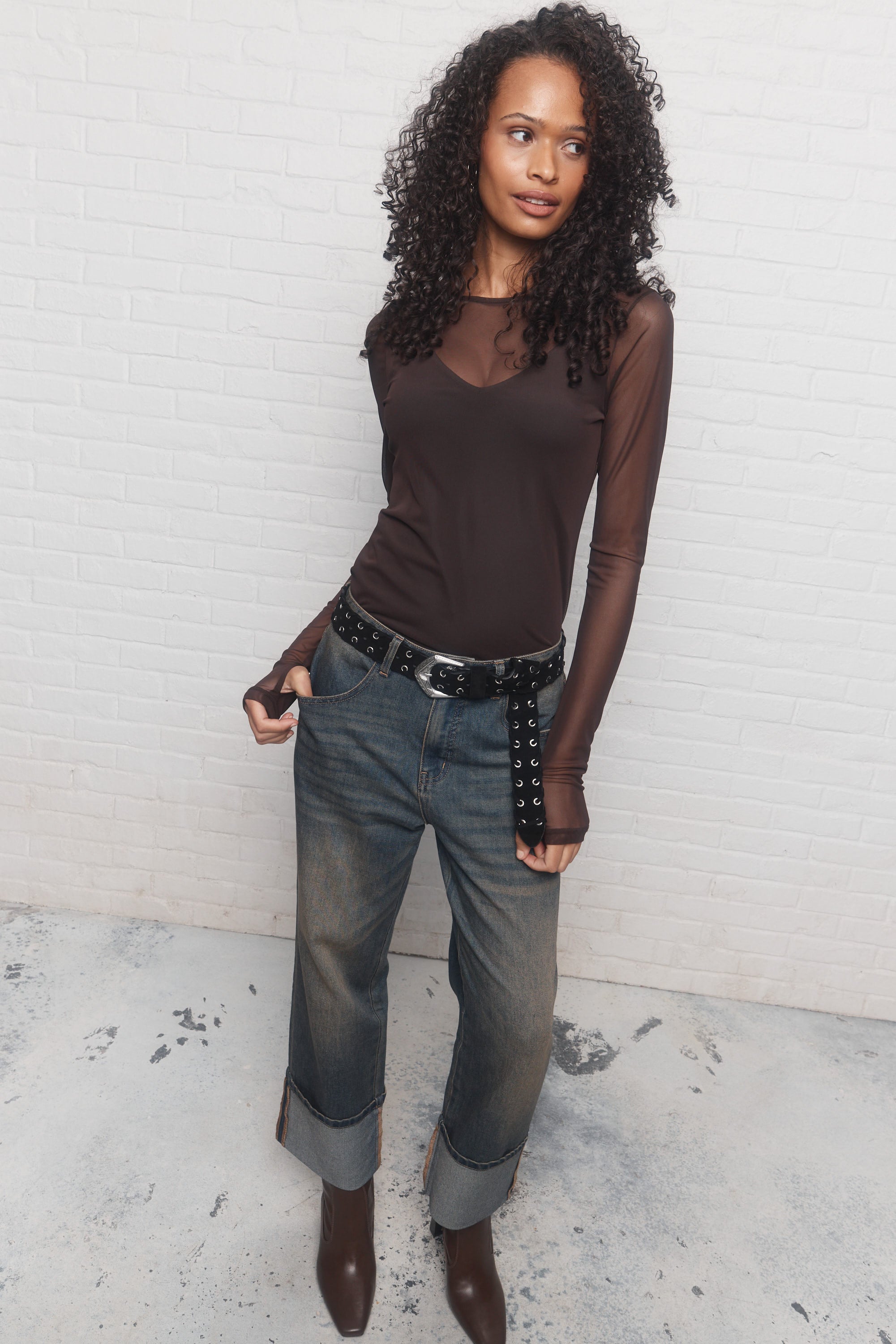 Dereck | Chandail brun