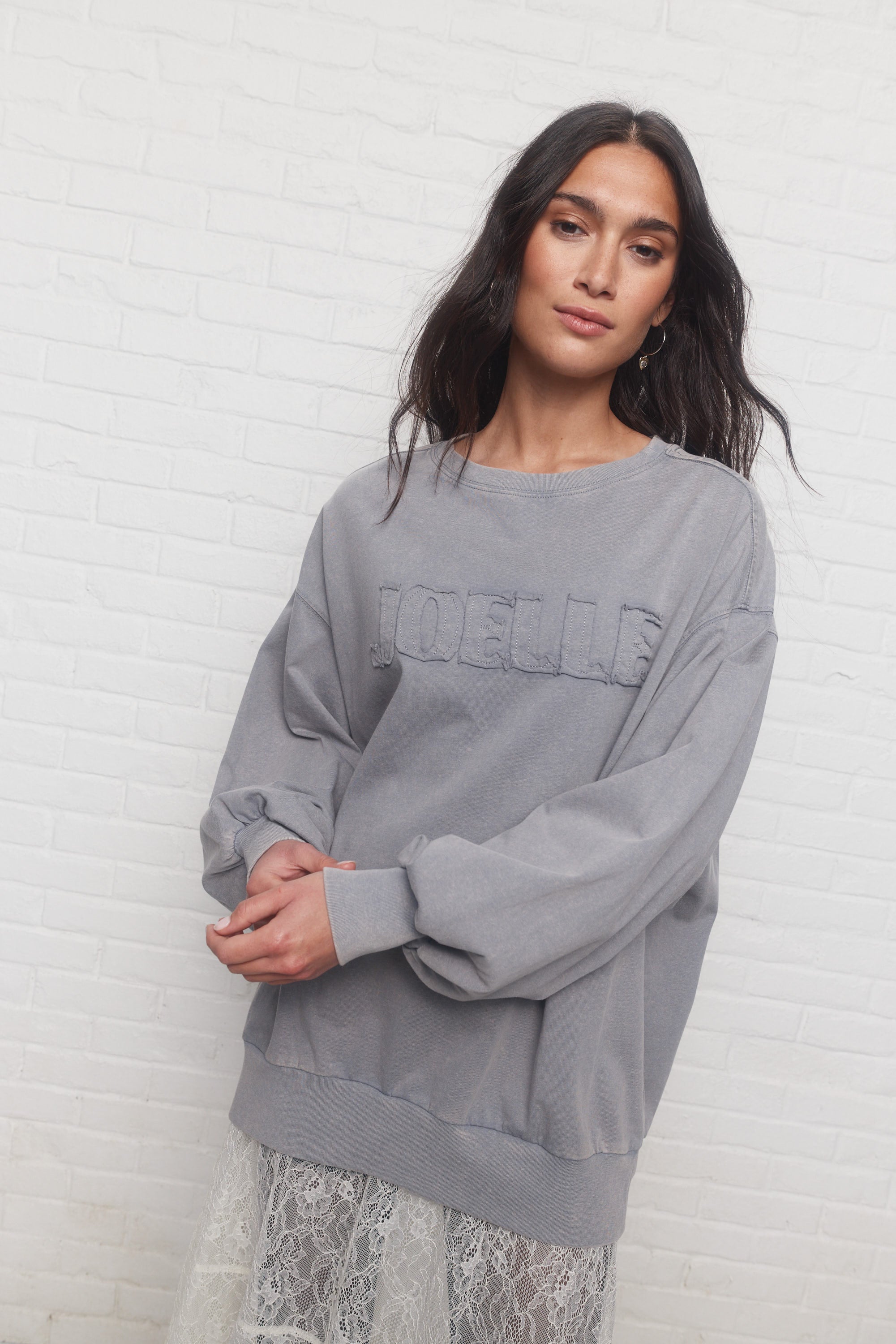 Diaz | Washed Blue Sweater