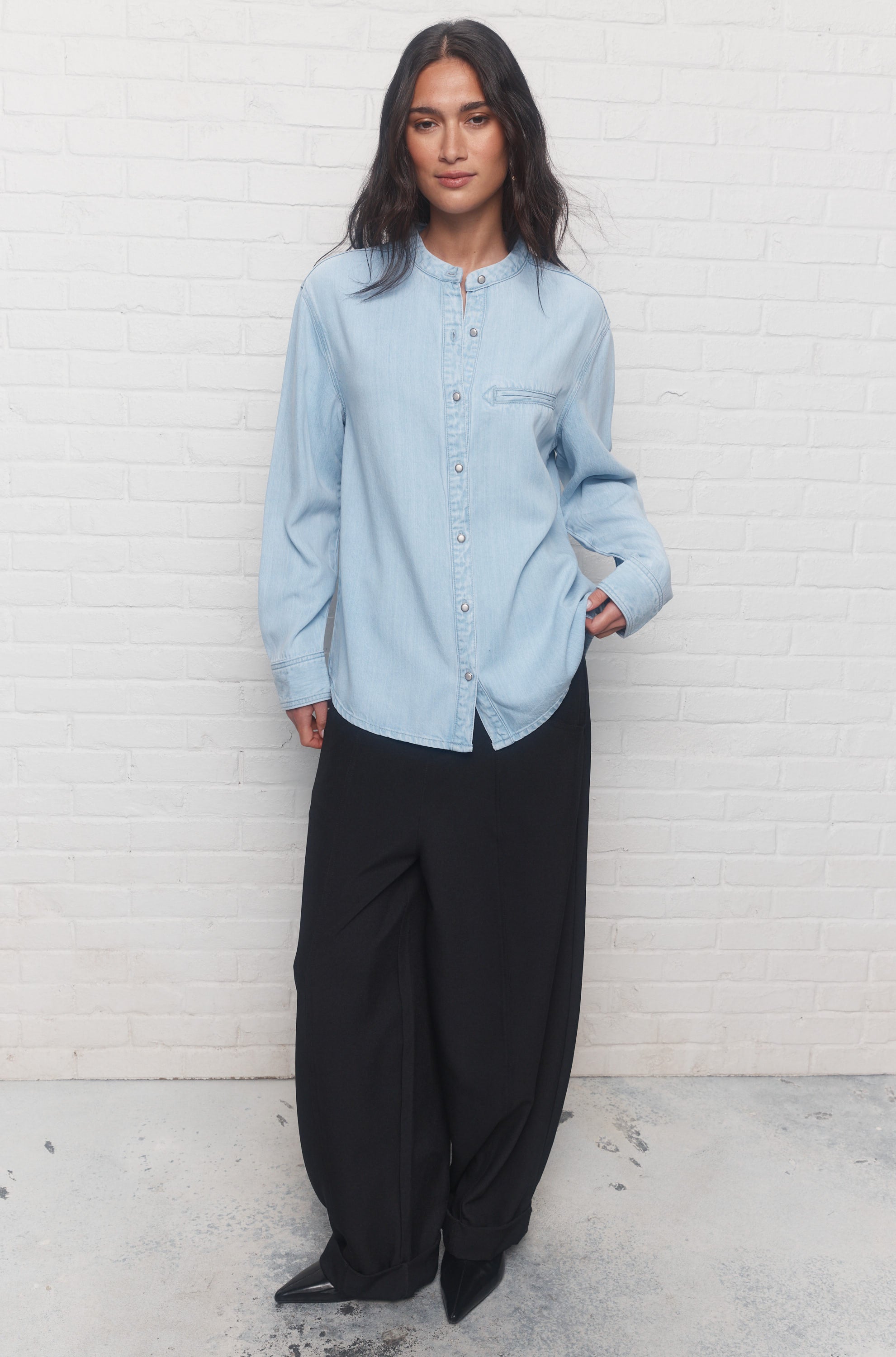 Gala | Chemise bleu délavé