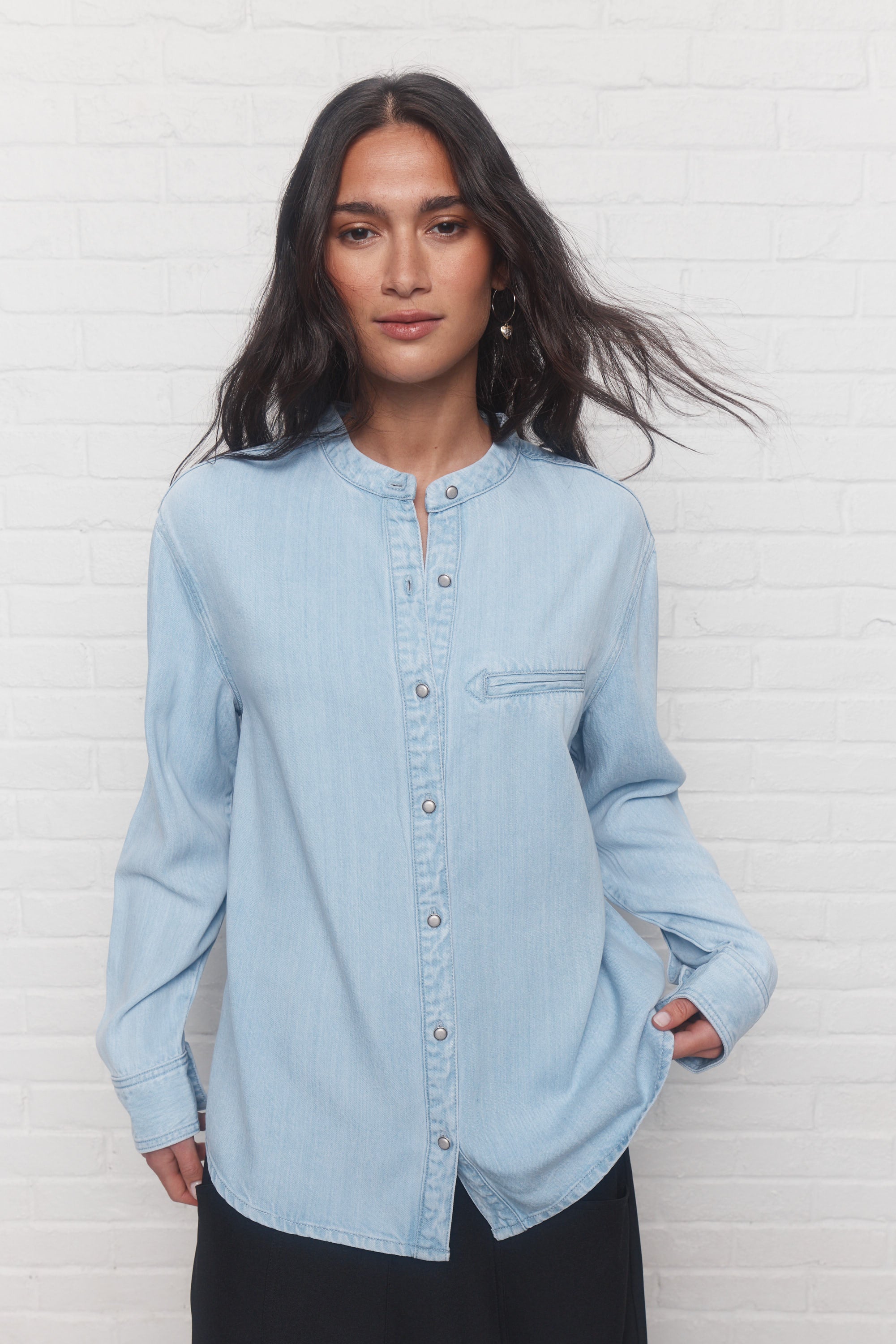 Gala | Chemise bleu délavé