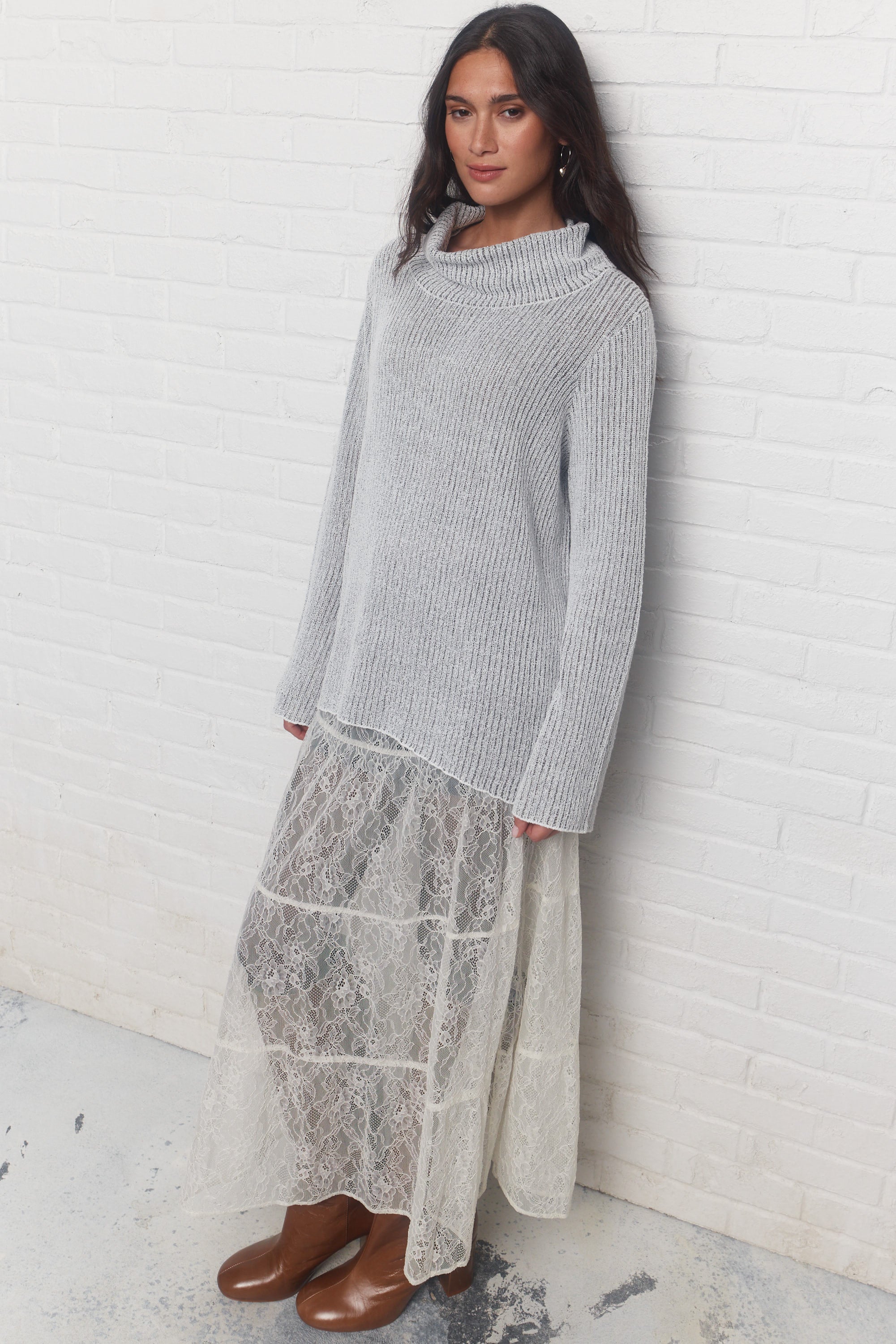 Lazer | Chandail gris foncé