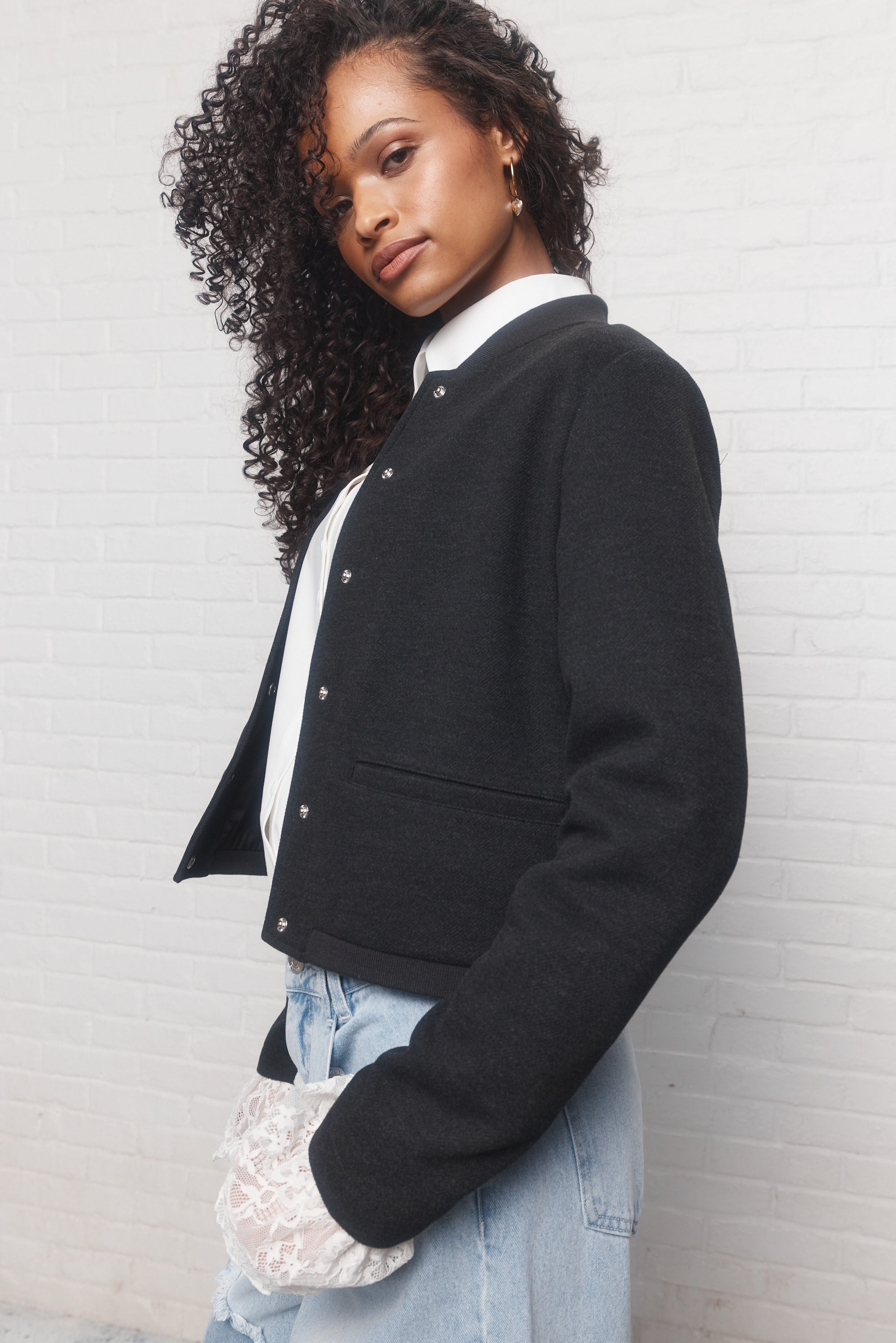 Max | Veste noire délavée