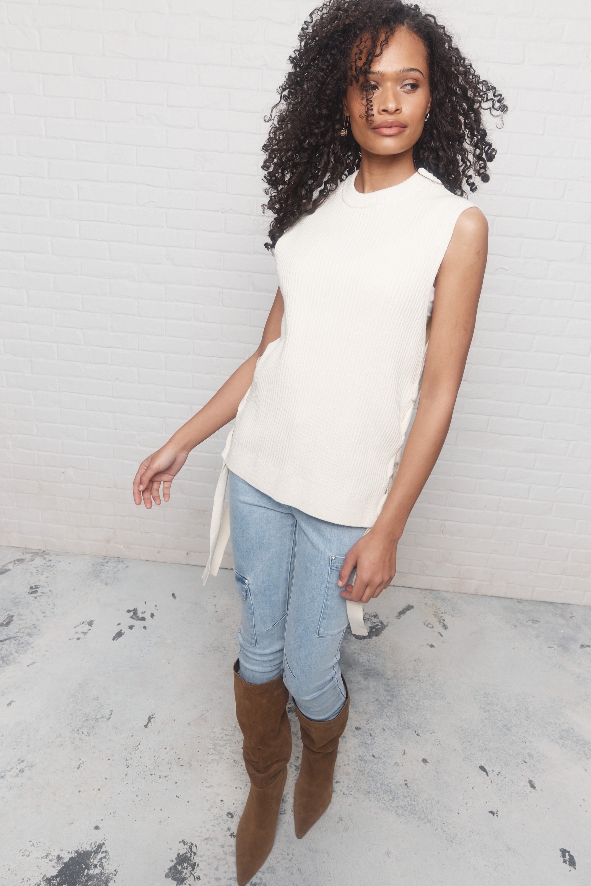 Norton | Cream Knit Cami