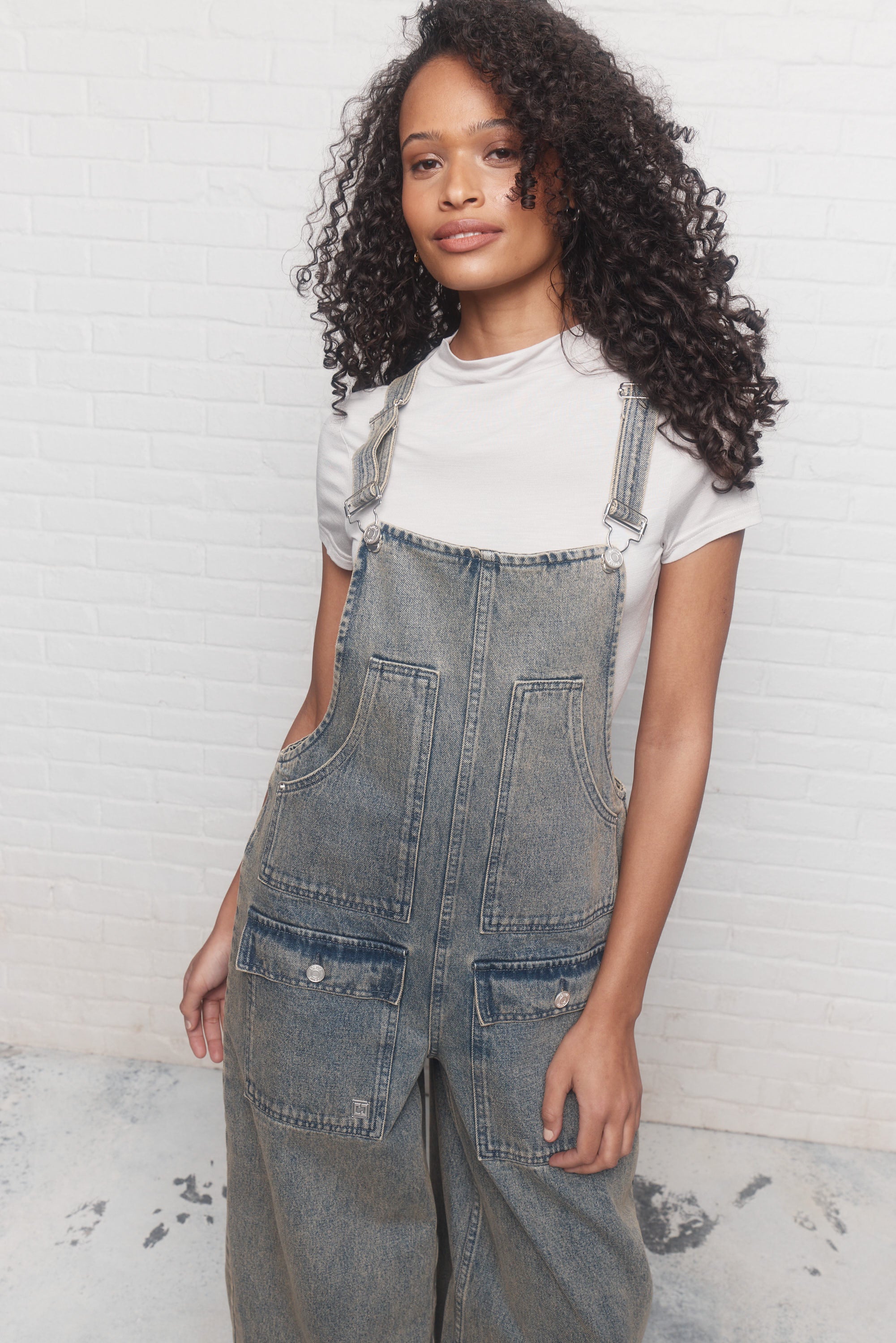 Virginie | Salopette bleue