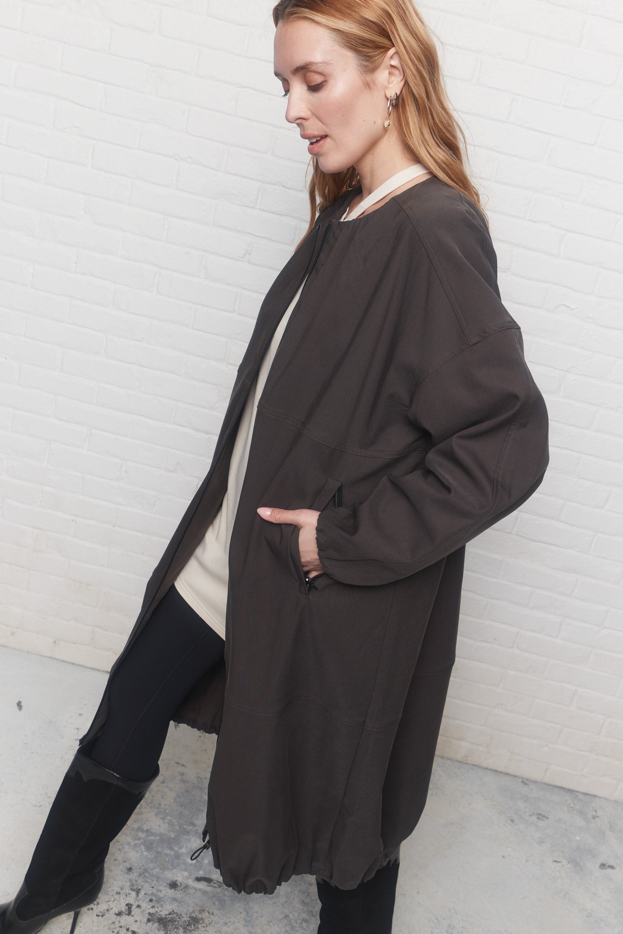 Zee | Grey-Green Coat