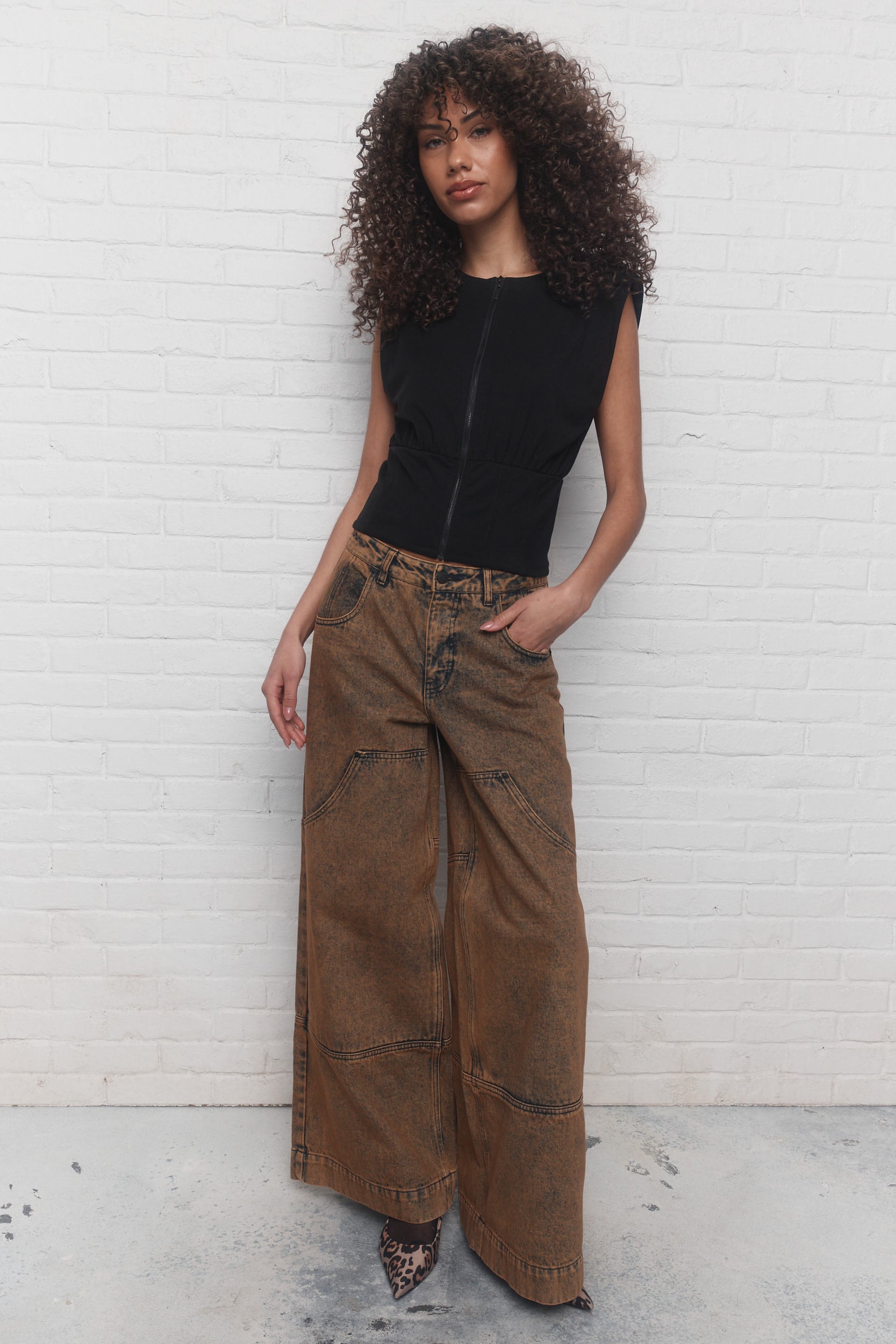 Acclaim | Chandail noir effet bustier