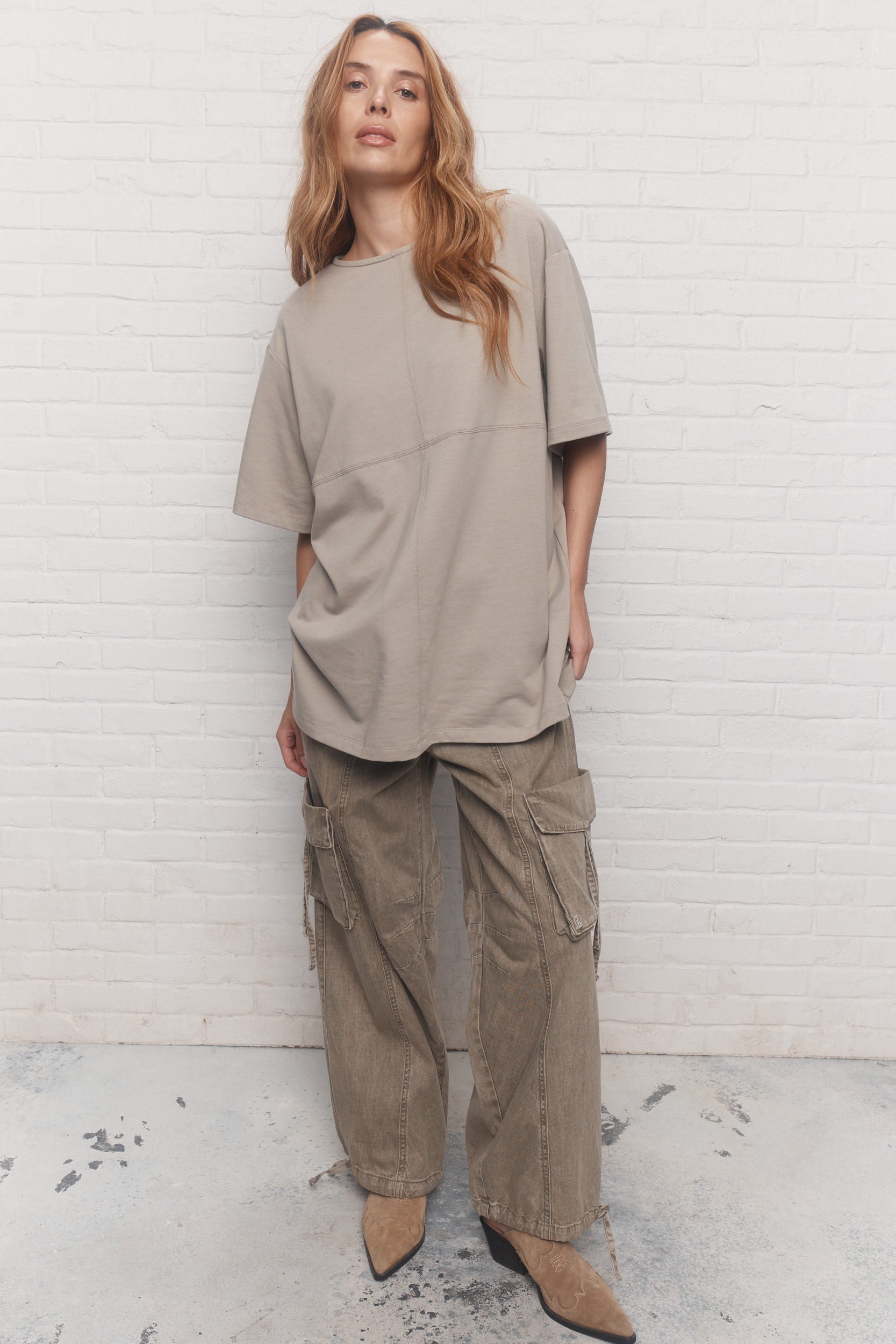 Elia | Jean vert délavé