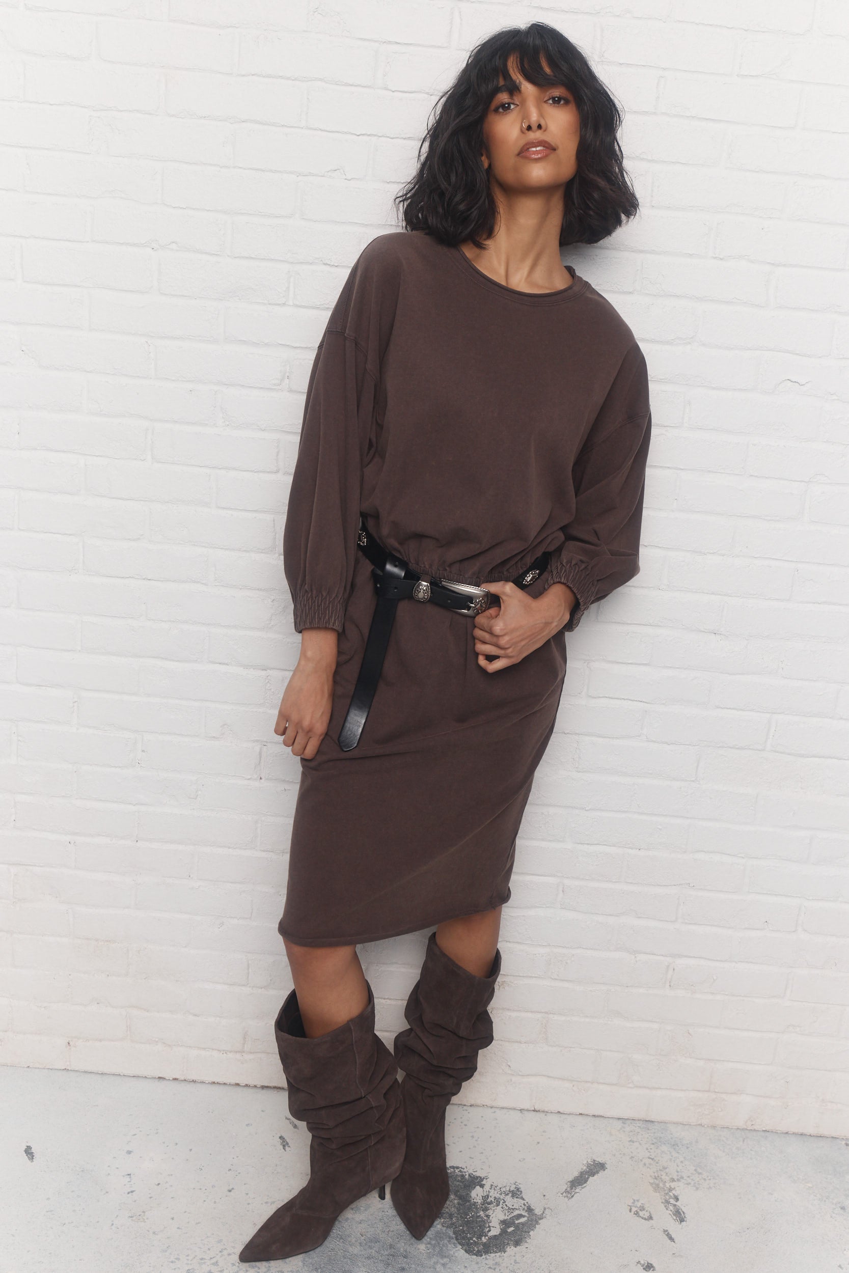 Harlow | Robe brun délavé