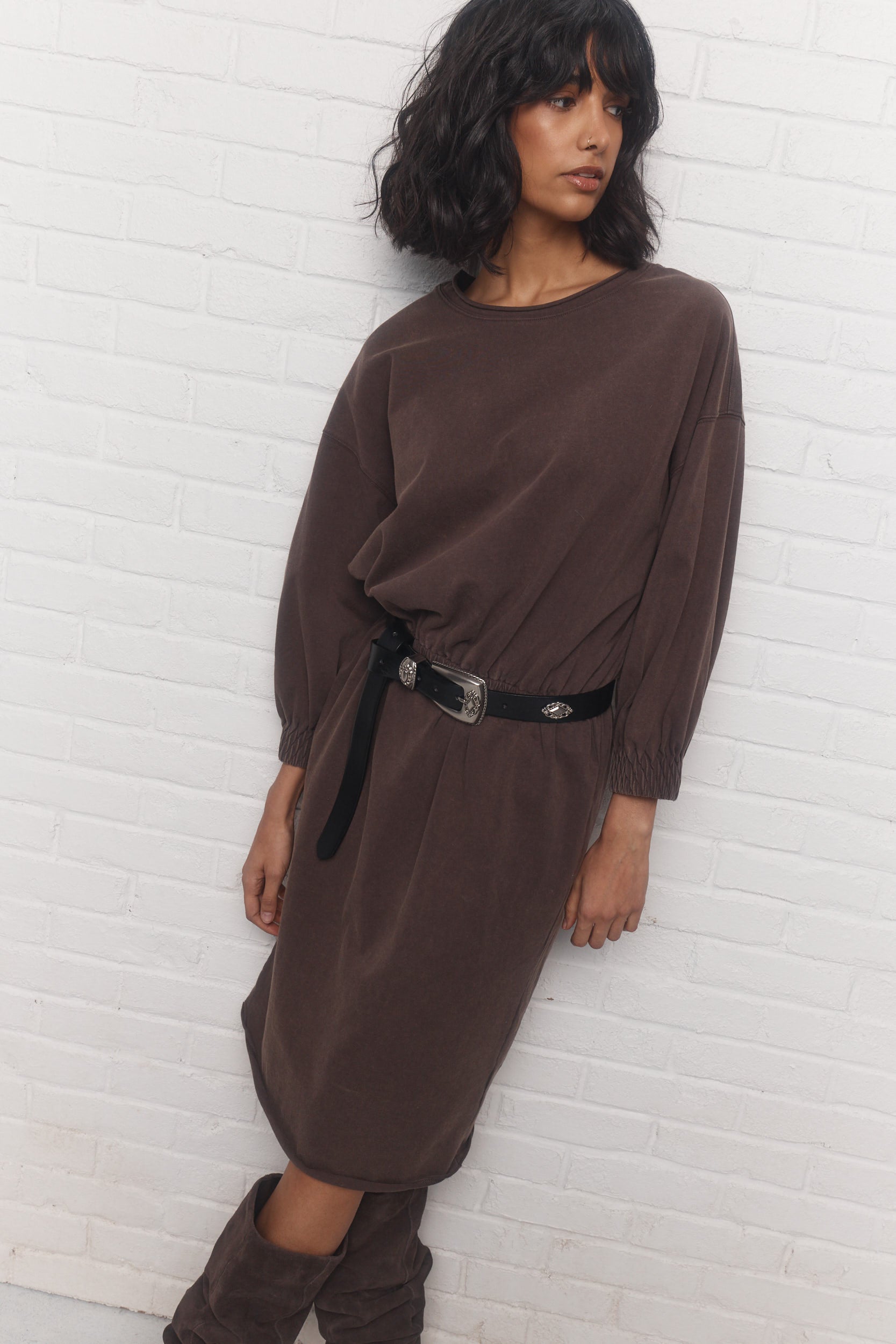 Harlow | Robe brun délavé