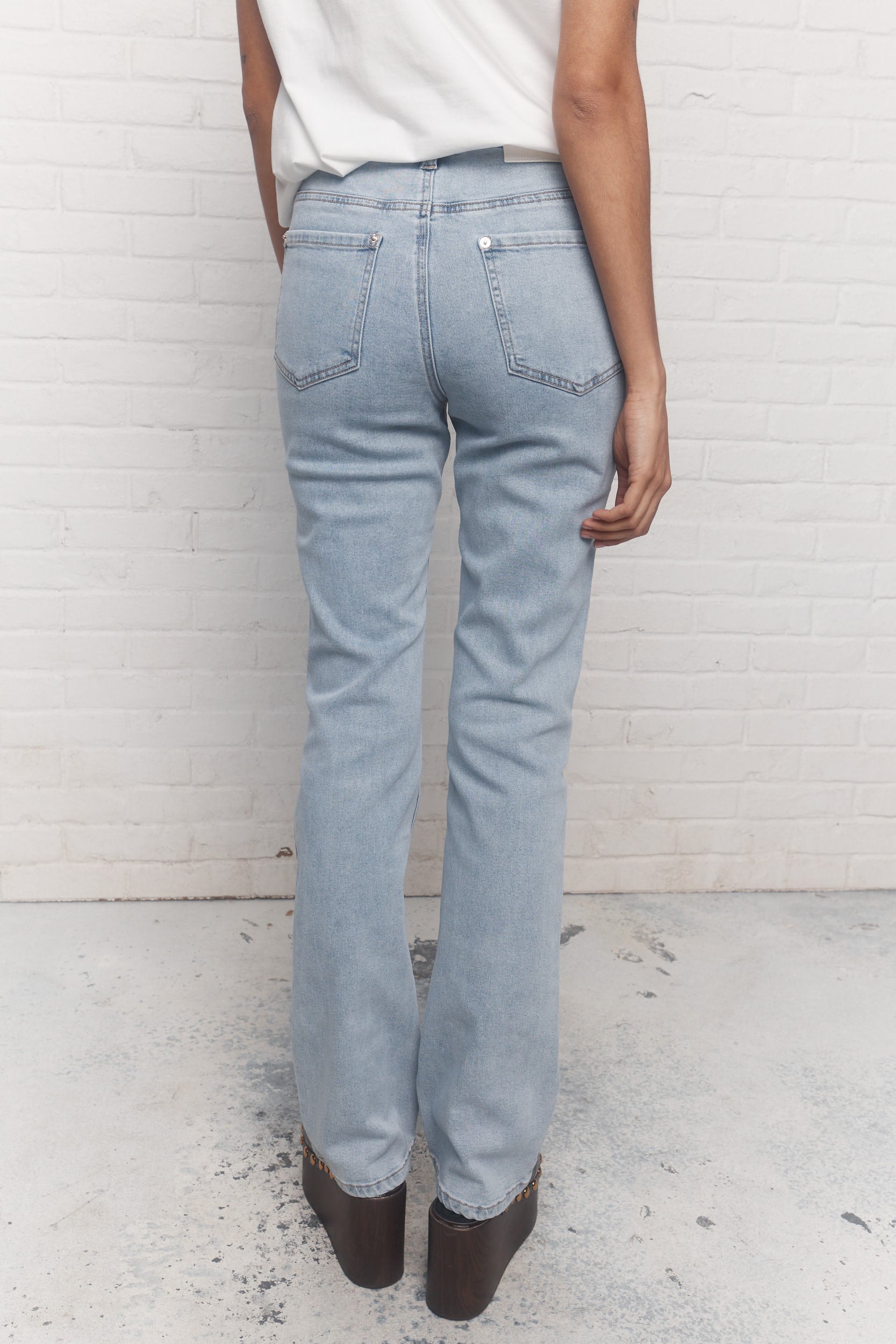 Kent | Washed light blue jeans