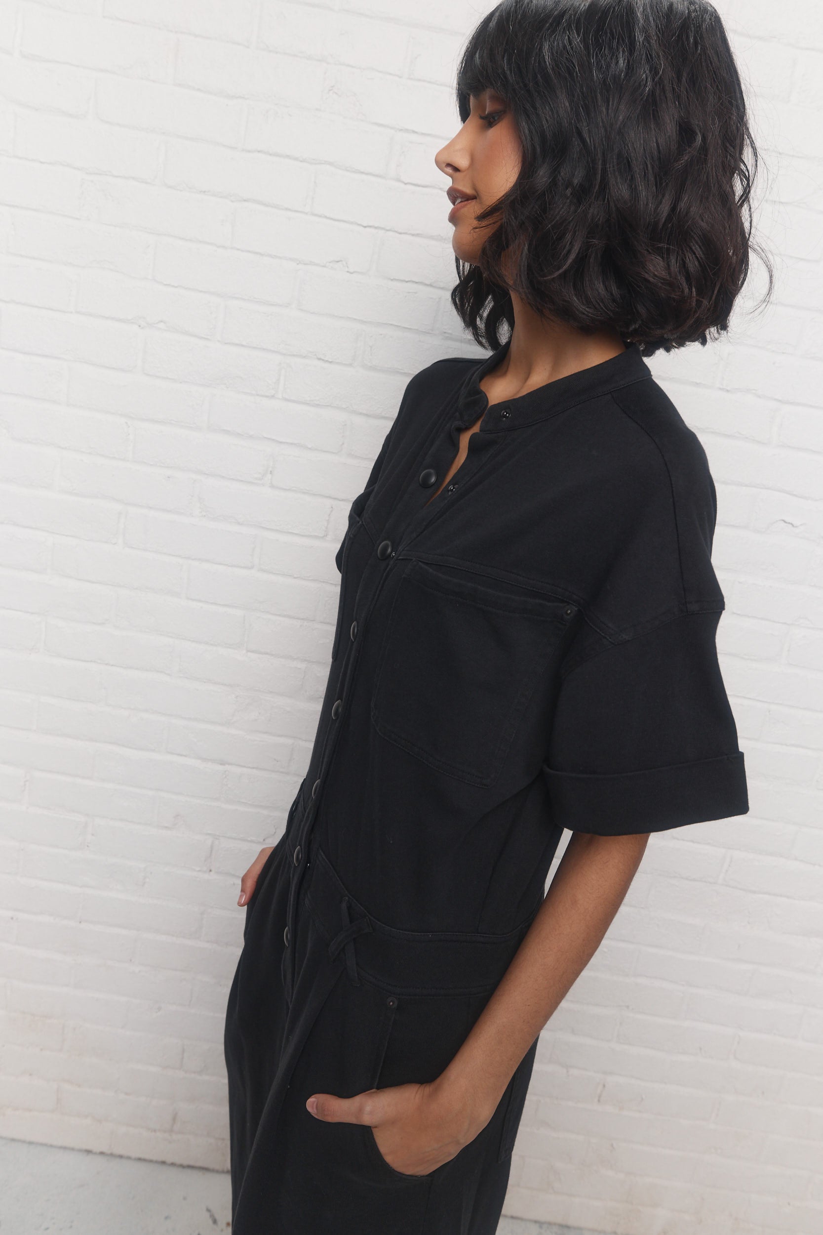 Leona | Washed black jumpsuit