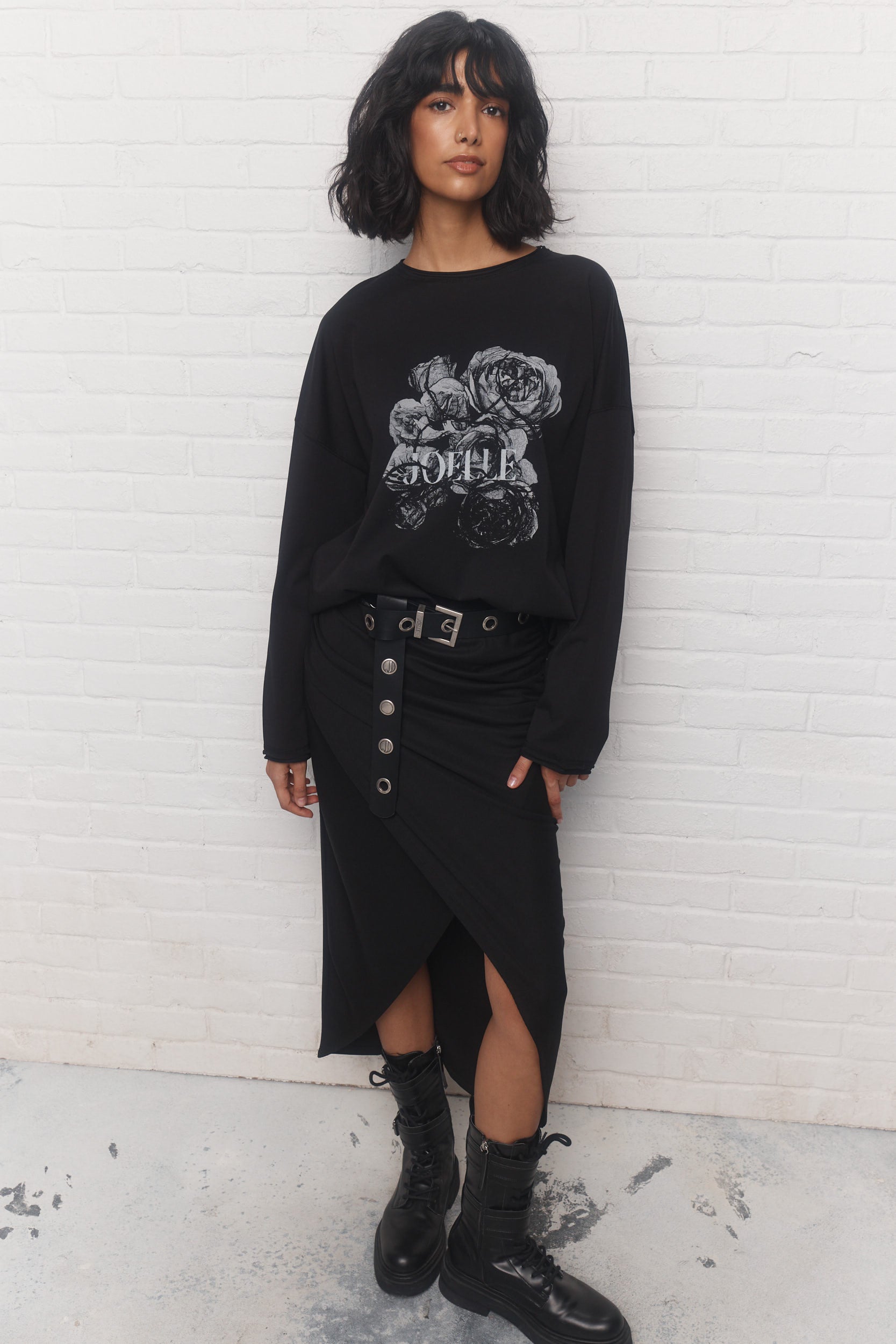 Lillow | Chandail noir délavé