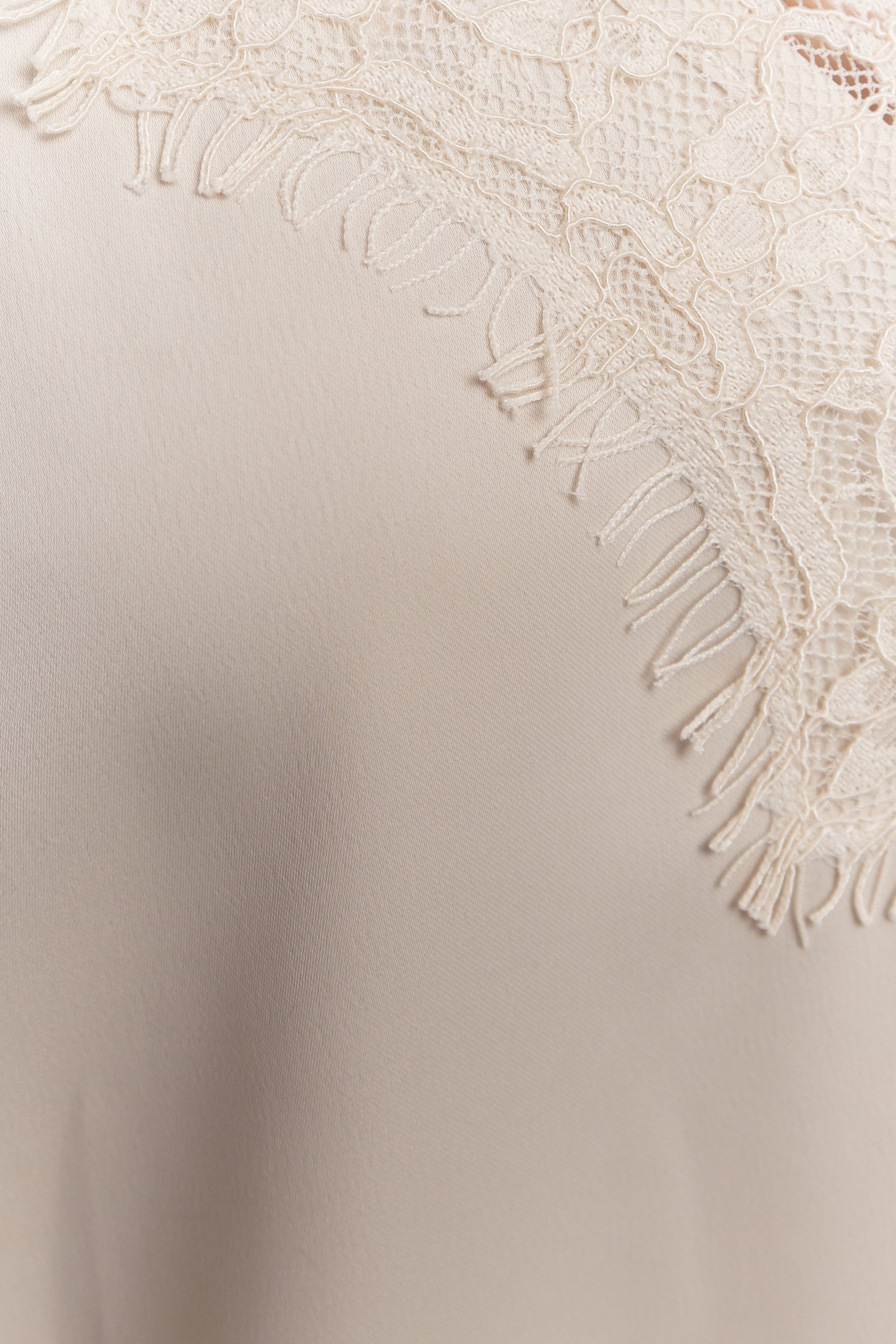 Louvre | Camisole crème en satin