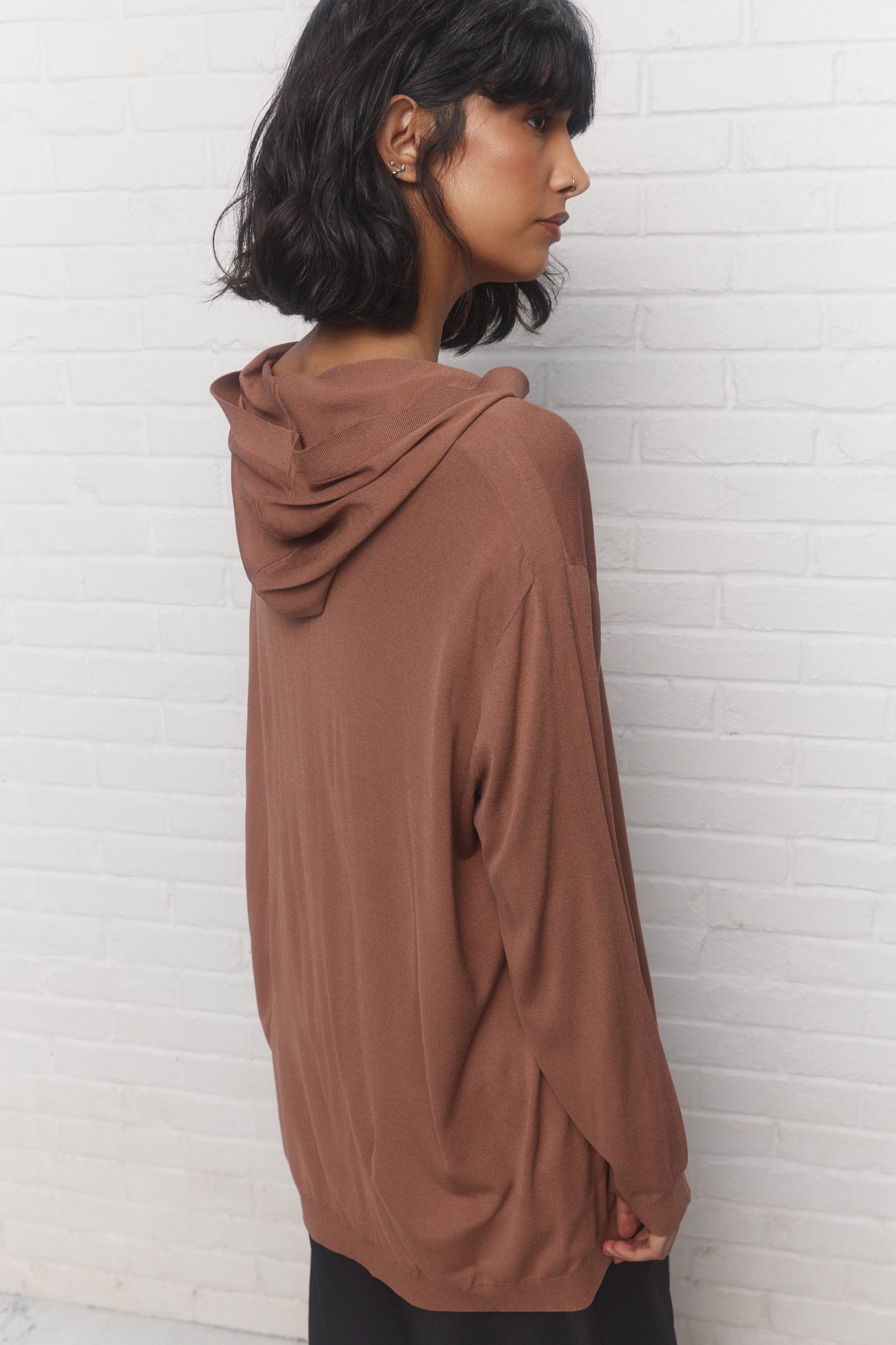 Maddie | Chandail à capuchon mocha