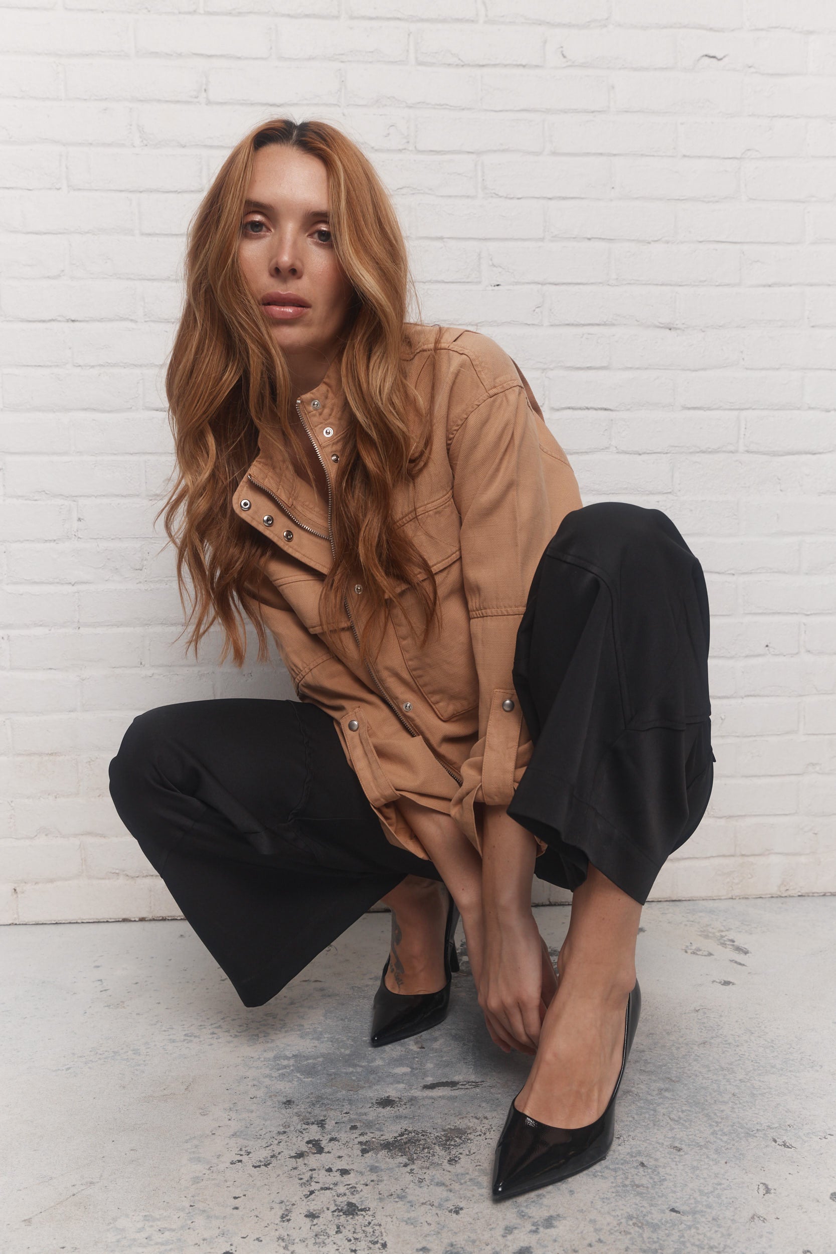 Nomo | Pantalon noir jambe ample