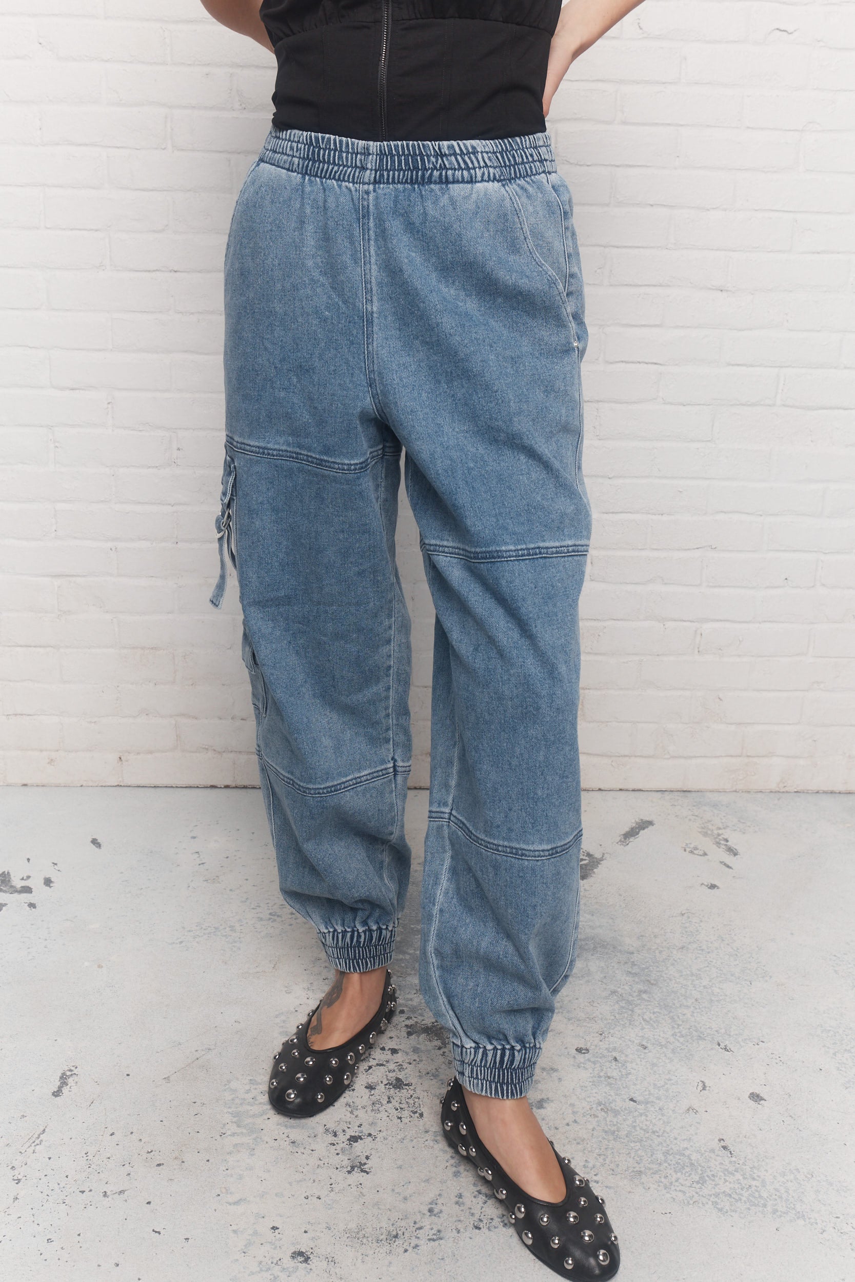 Roxie | Jean indigo délavé