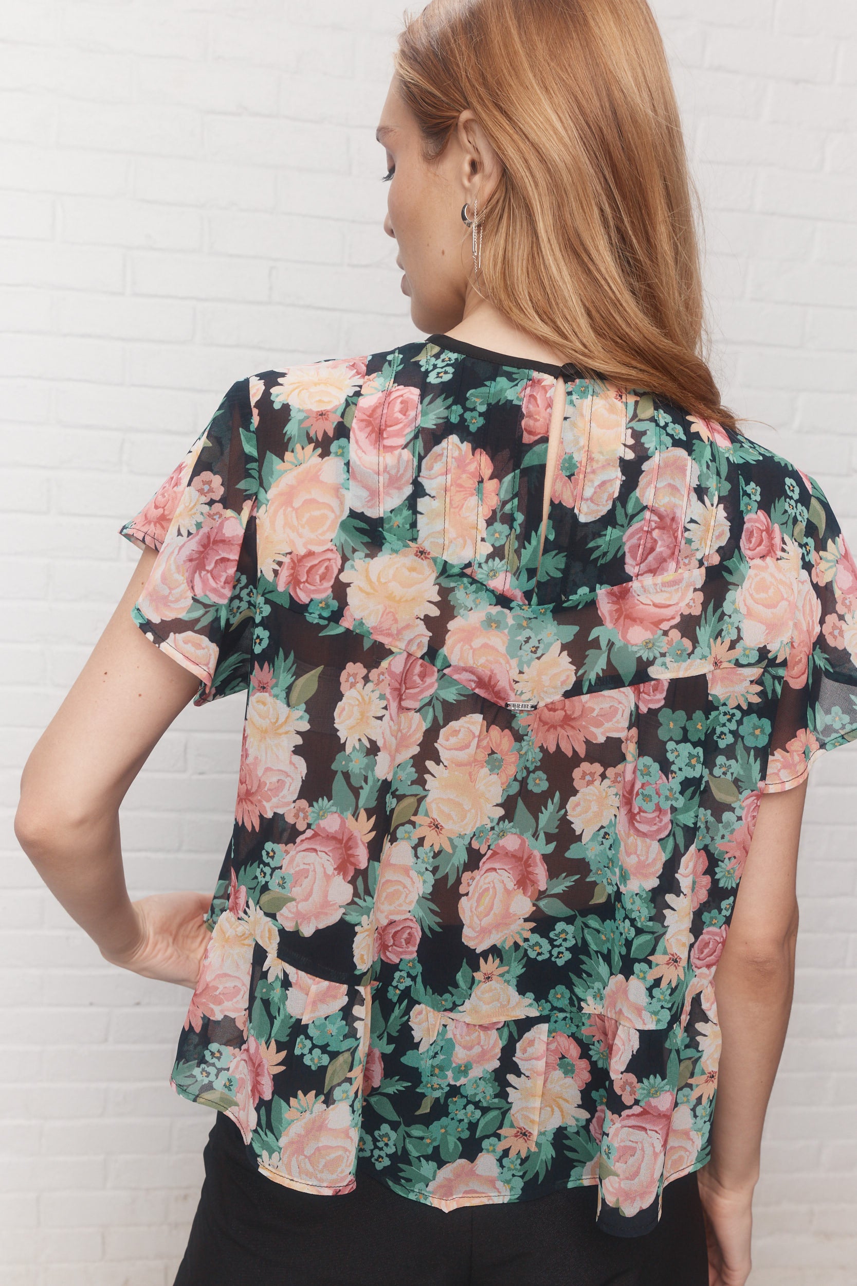 Sake | La blouse fleurie à volants