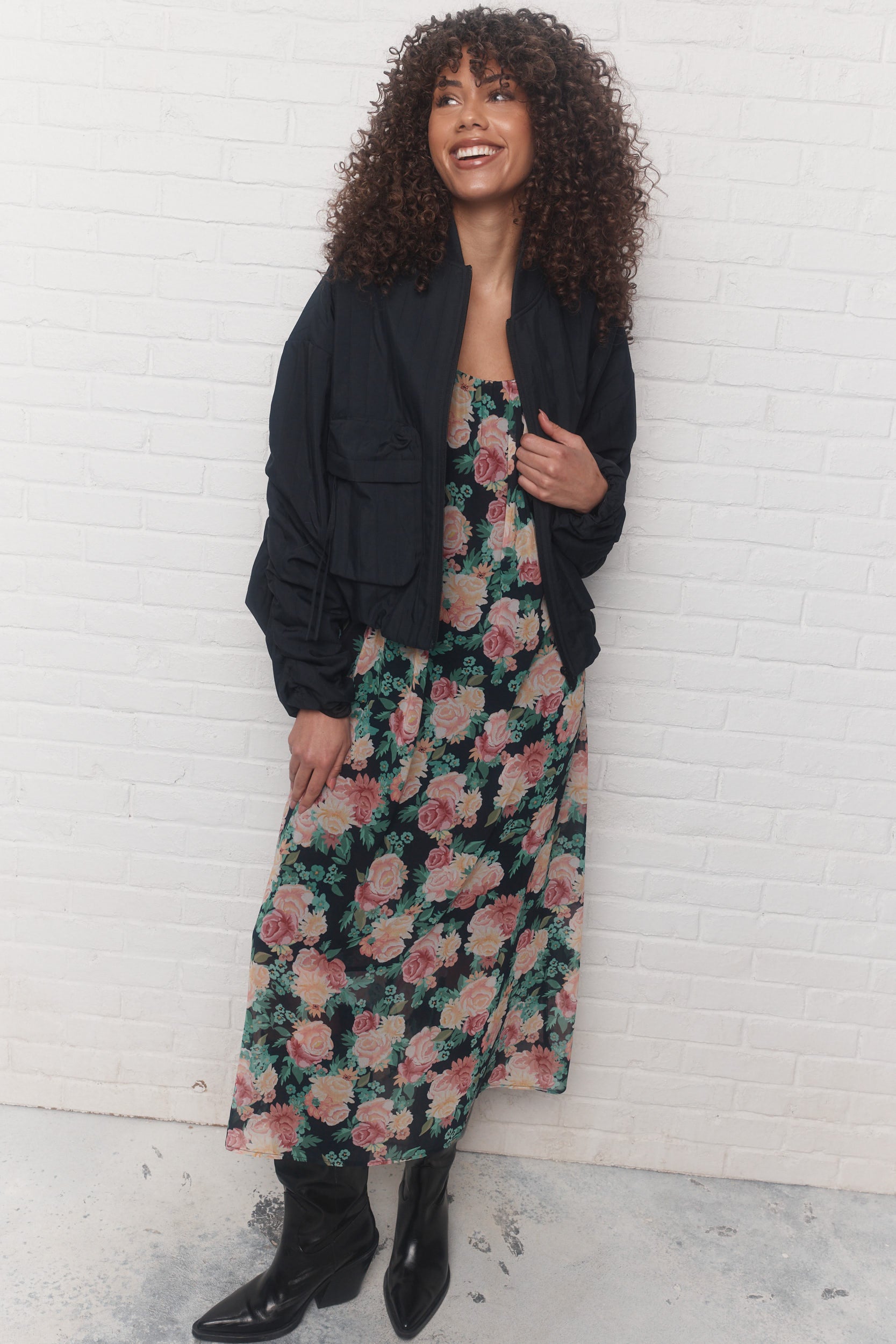 Sati | Robe combo fleur