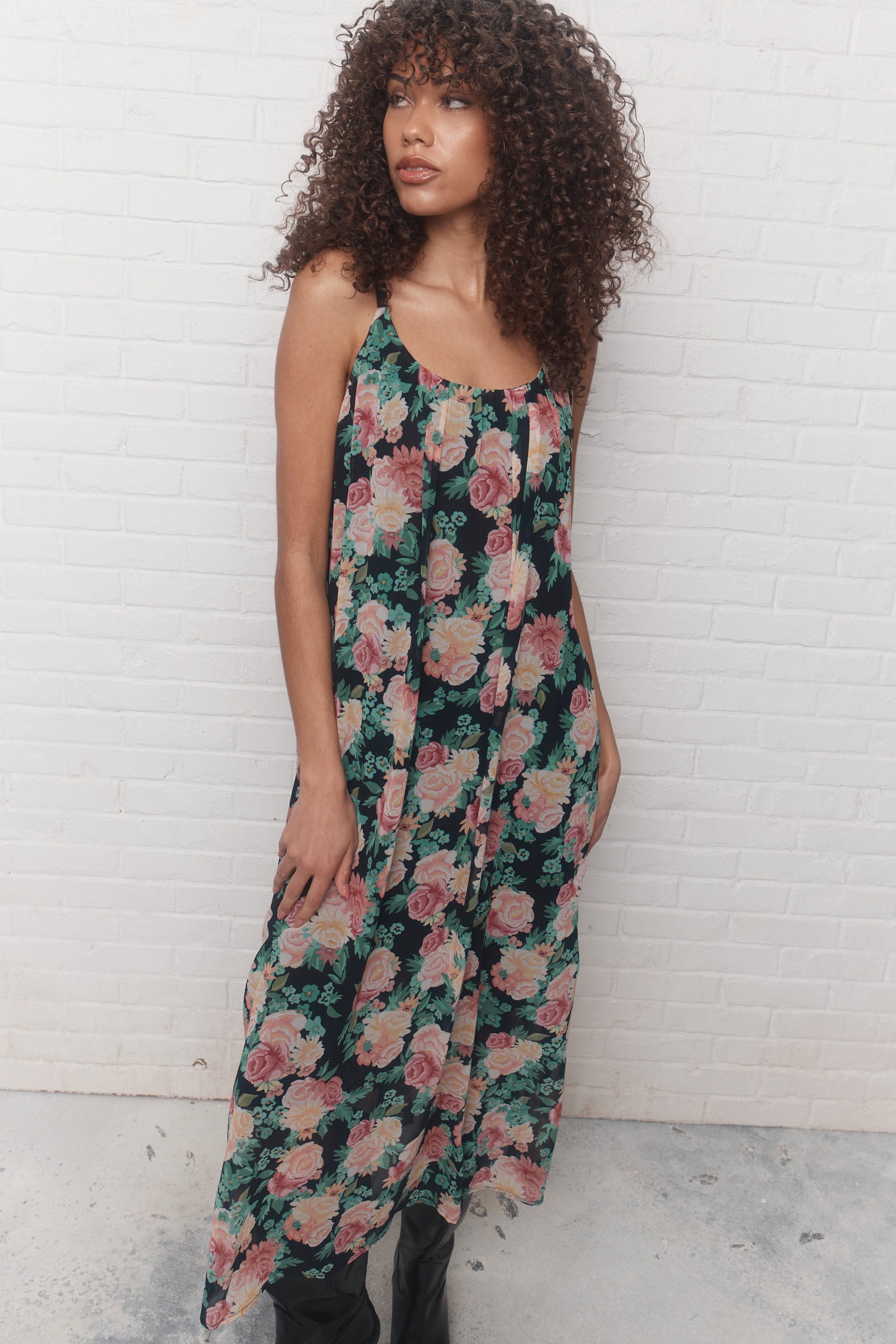 Sati | Robe combo fleur