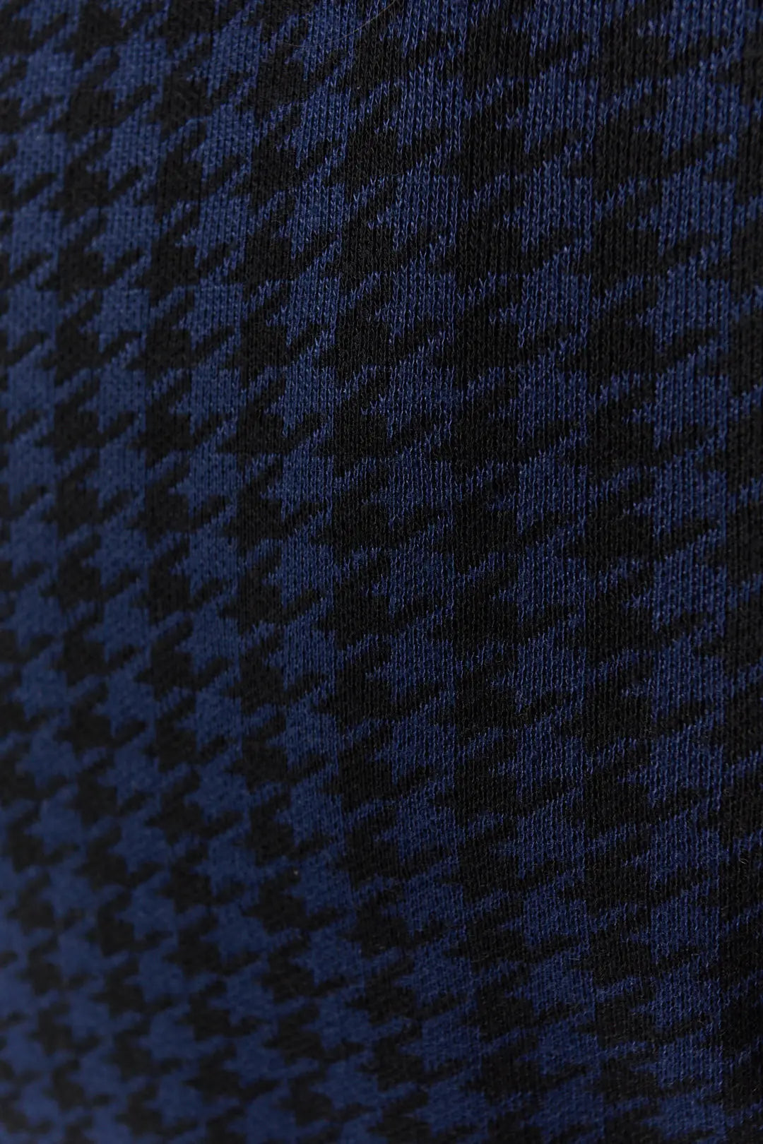 Chandail bleu-noir à motifs pied-de-poule | Nash JOELLE Collection
