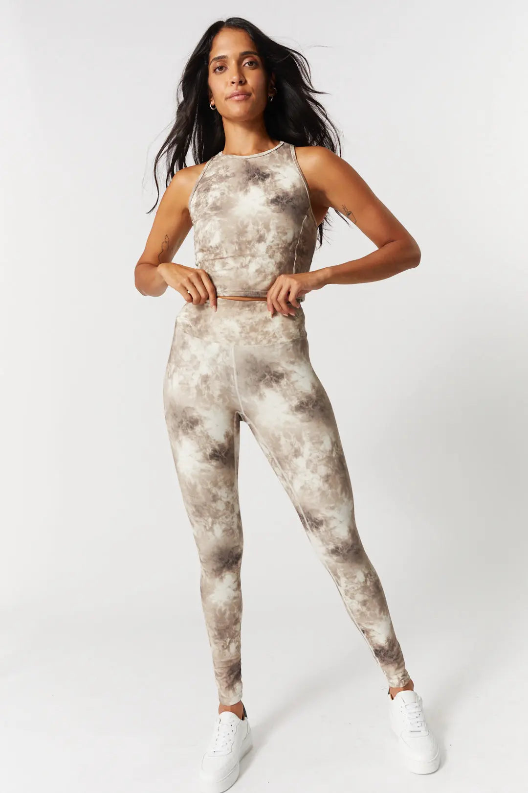 Legging taille haute motif tie-dye