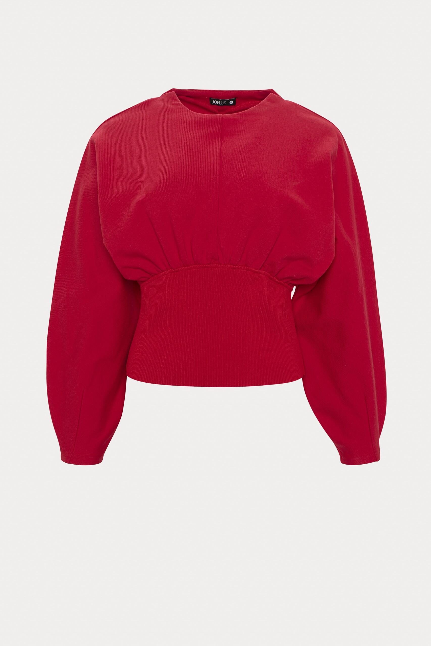 Zia | Chandail rouge effet bustier