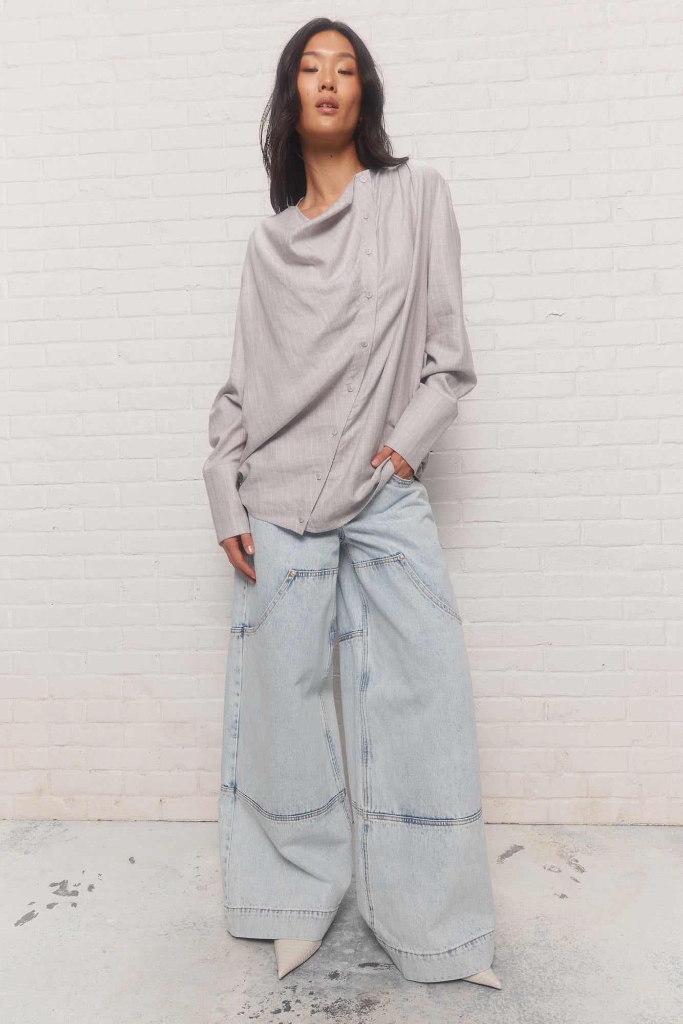 Ambrosia | Gray lined shirt