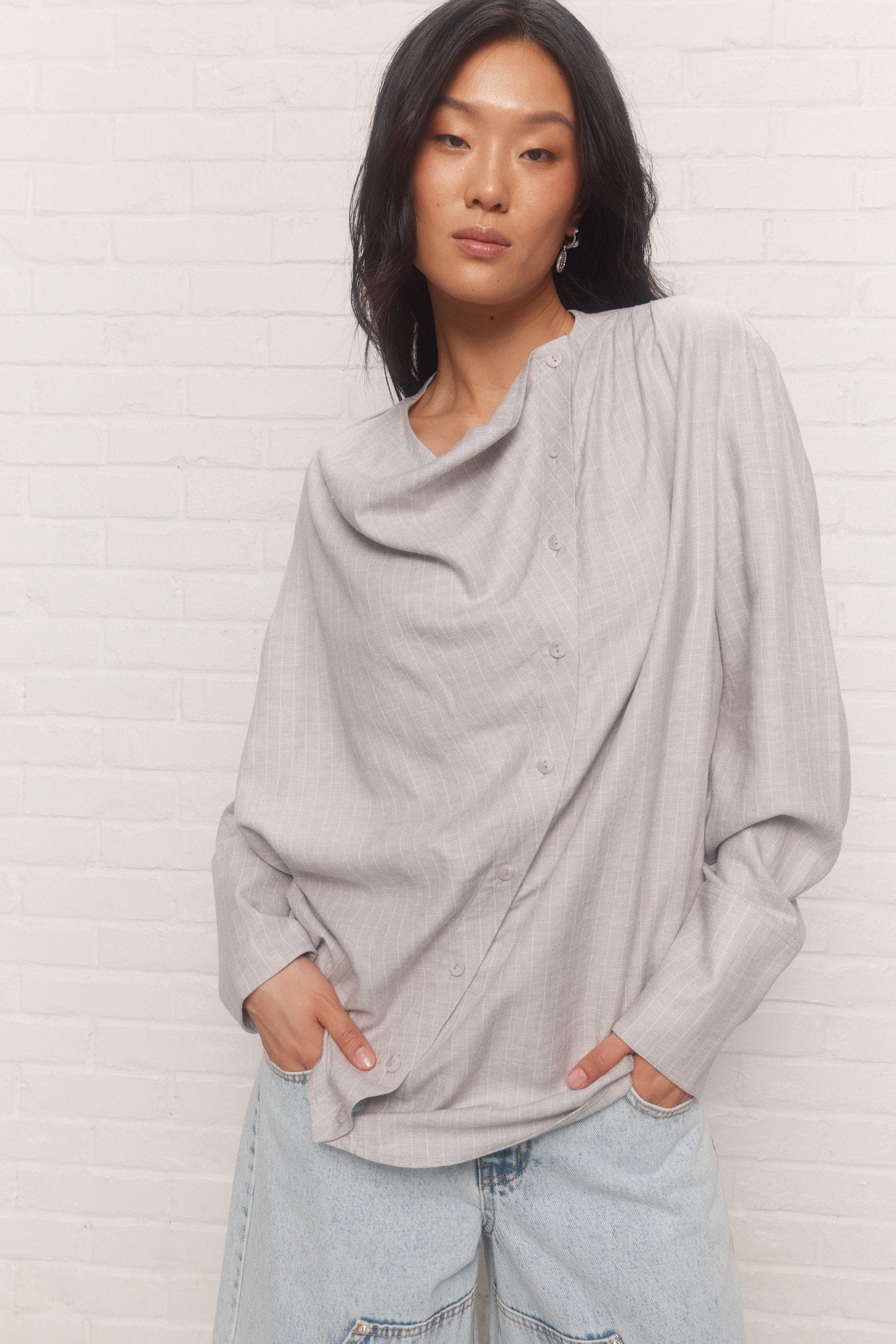 Ambrosia | Gray lined shirt