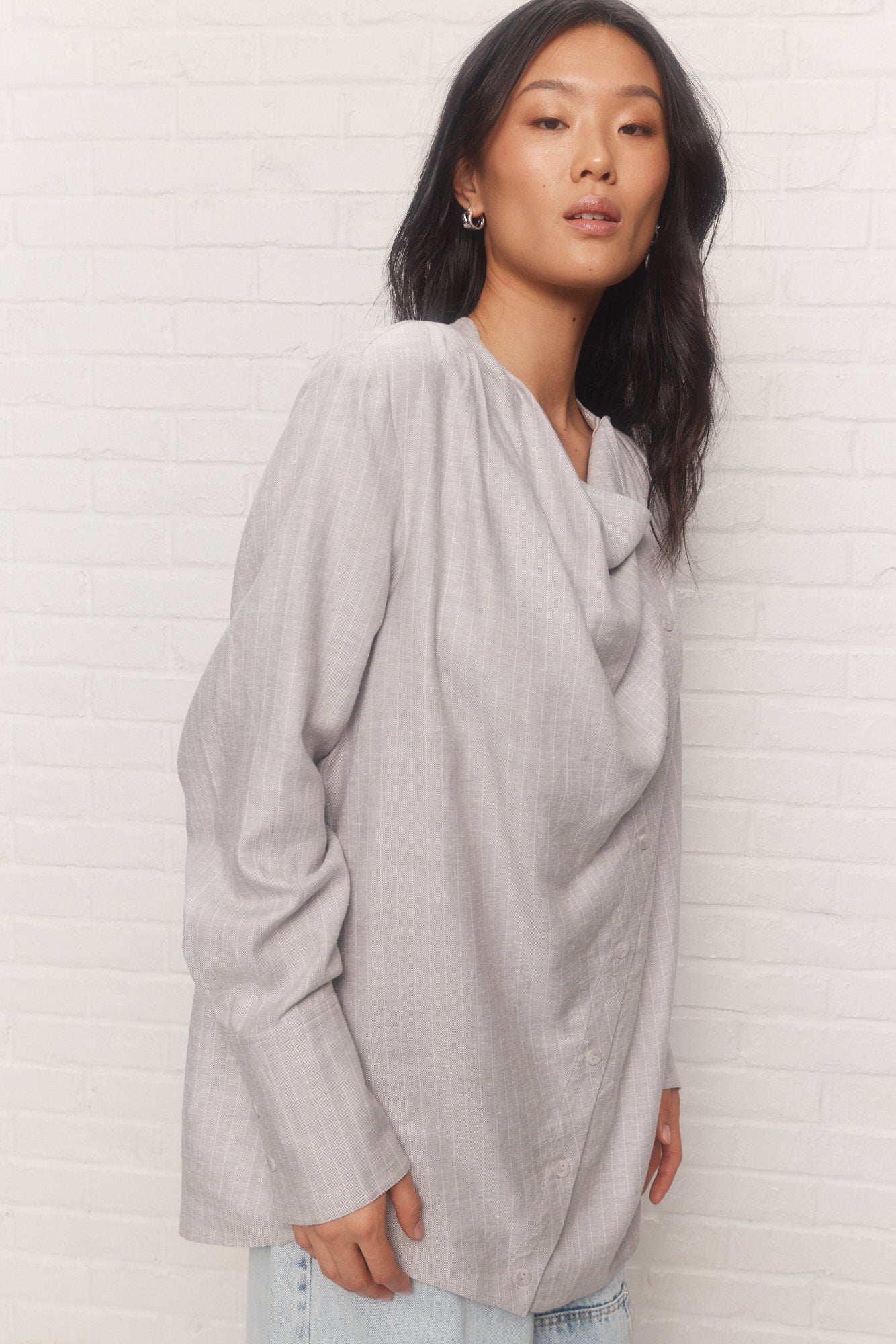 Ambrosia | Gray lined shirt