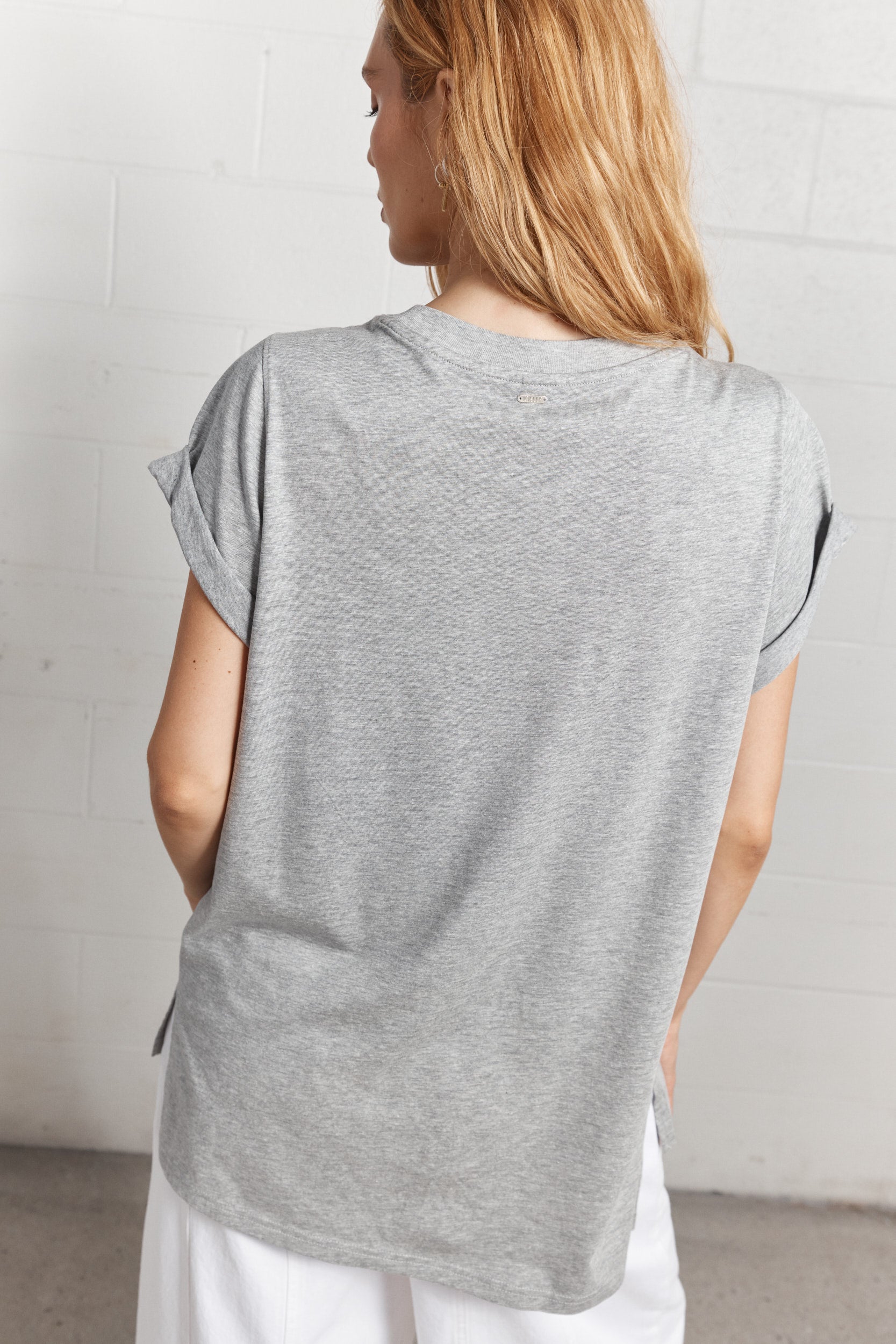 Slater | T-shirt gris chiné