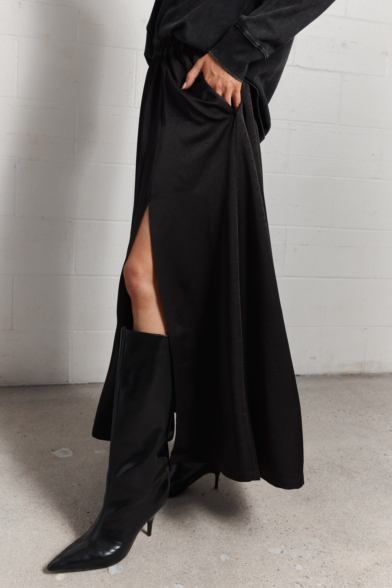 Clery | Jupe longue noire
