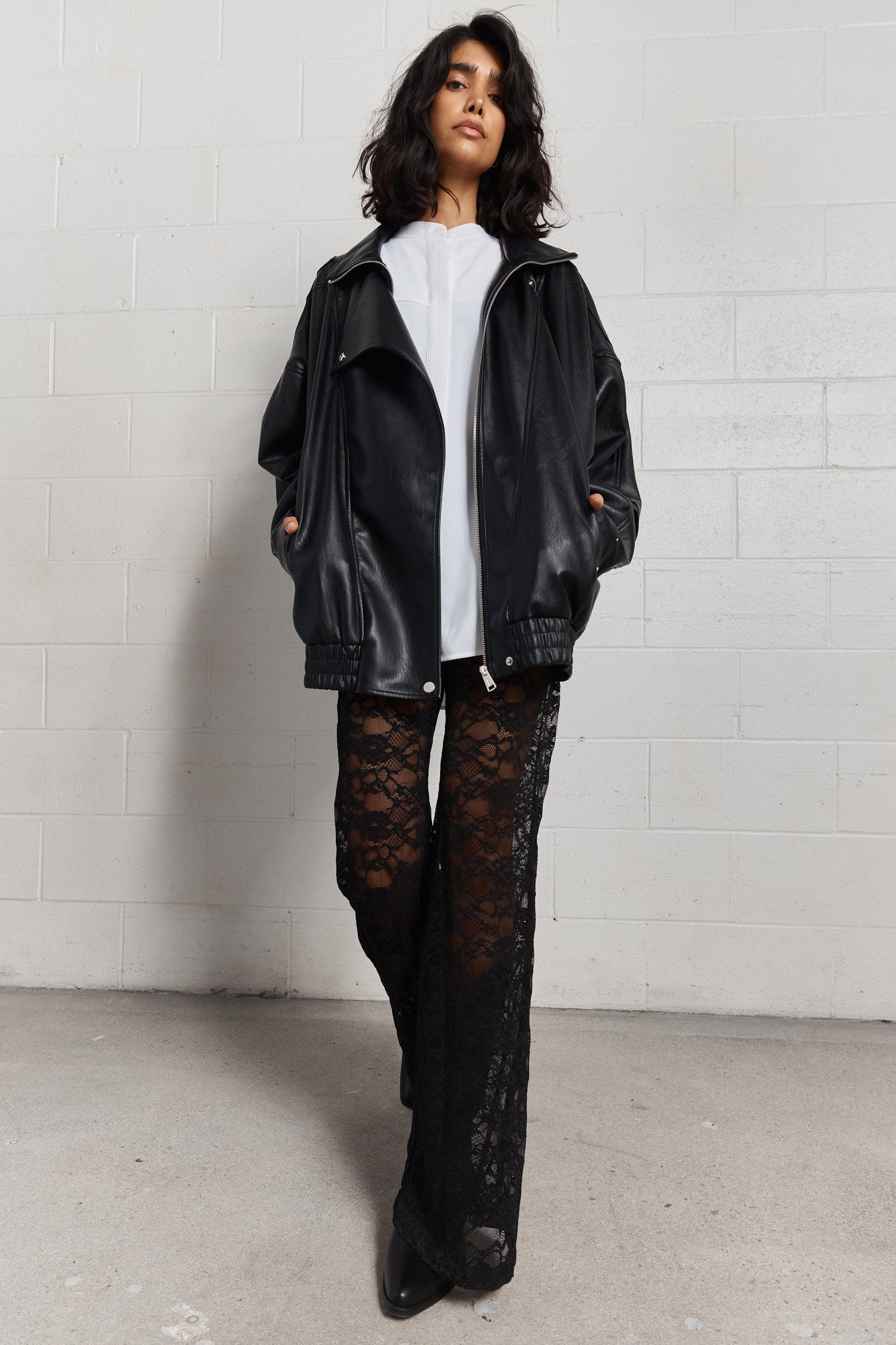 Lopez | Black lace trousers
