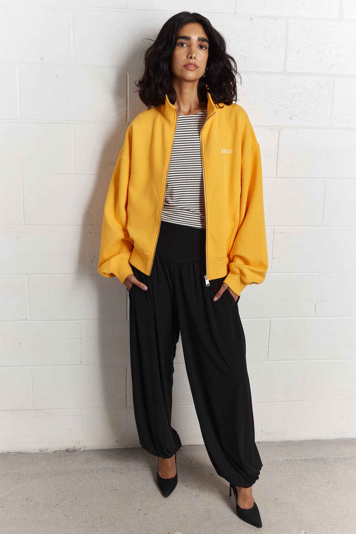 Selia | Black balloon trousers