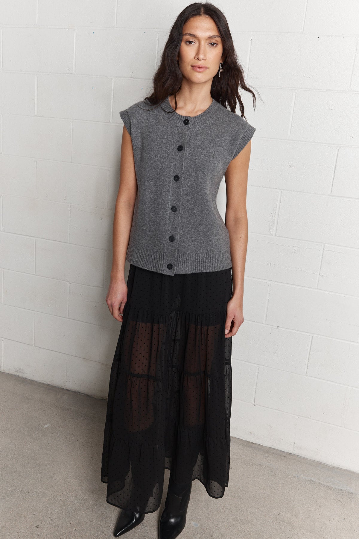 Ian | Dark Grey Knit Cardigan