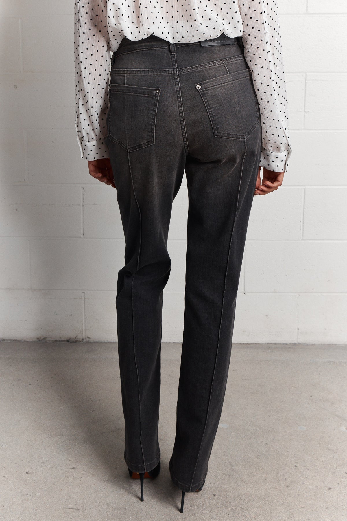 Fredo | Jean skinny noir délavé