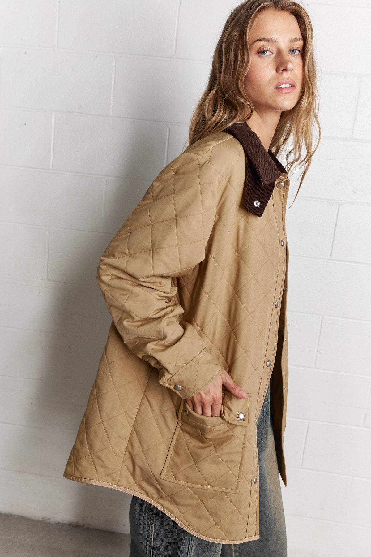 Albern | Veste matelassée camel