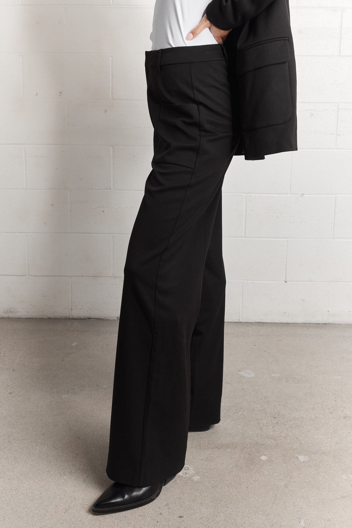 Katie | Pantalon large noir