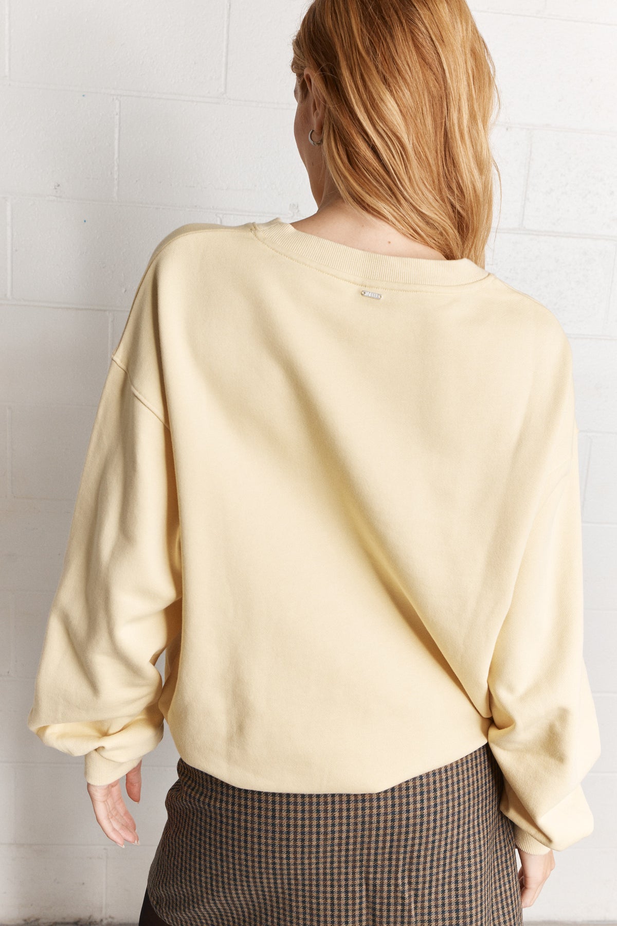 Manu | Chandail en coton jaune beurre