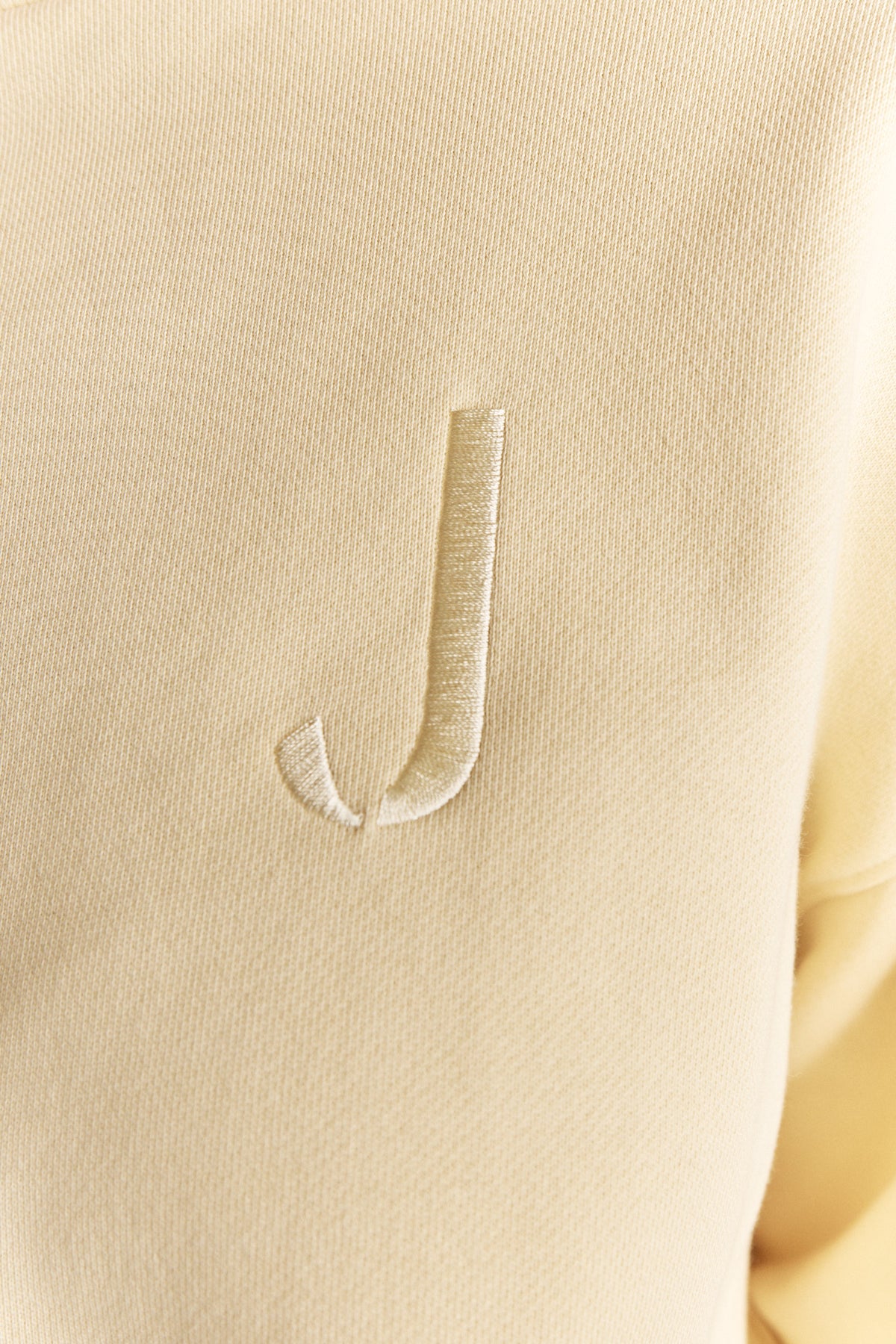 Manu | Chandail en coton jaune beurre