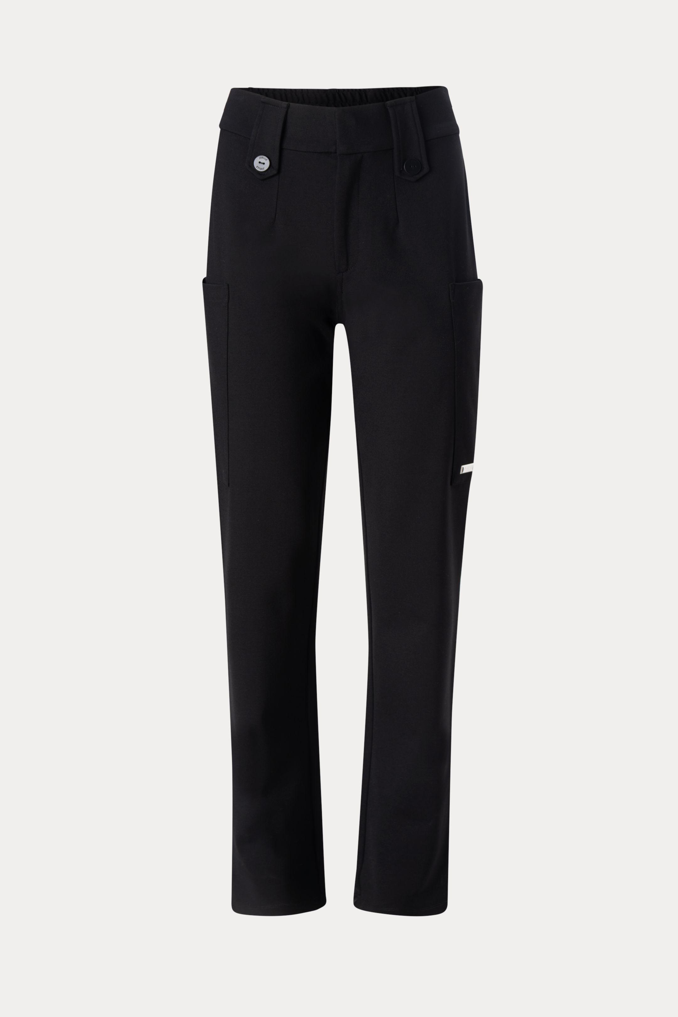 Romy | Pantalon cargo noir