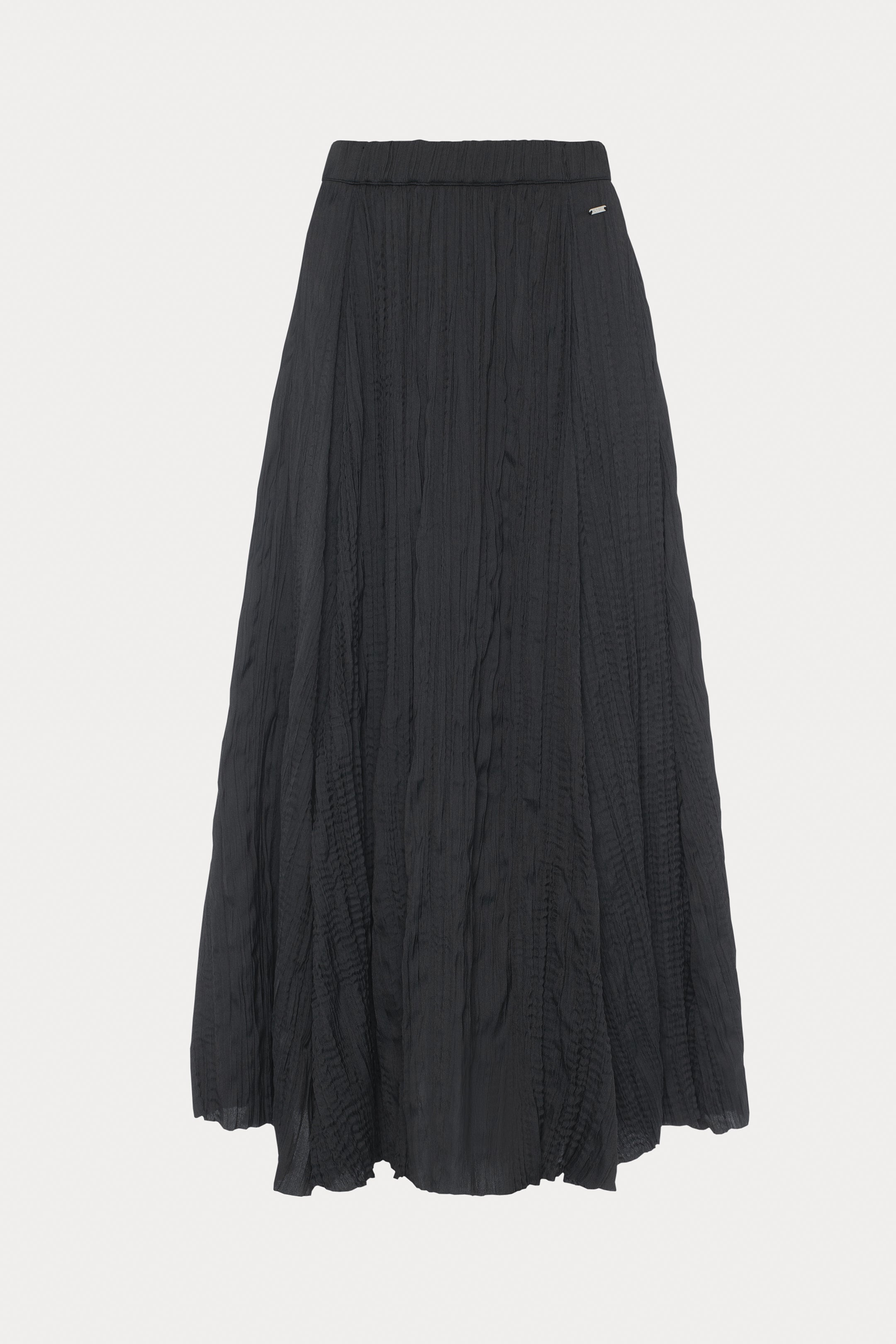 Nika | Long grey pleated skirt