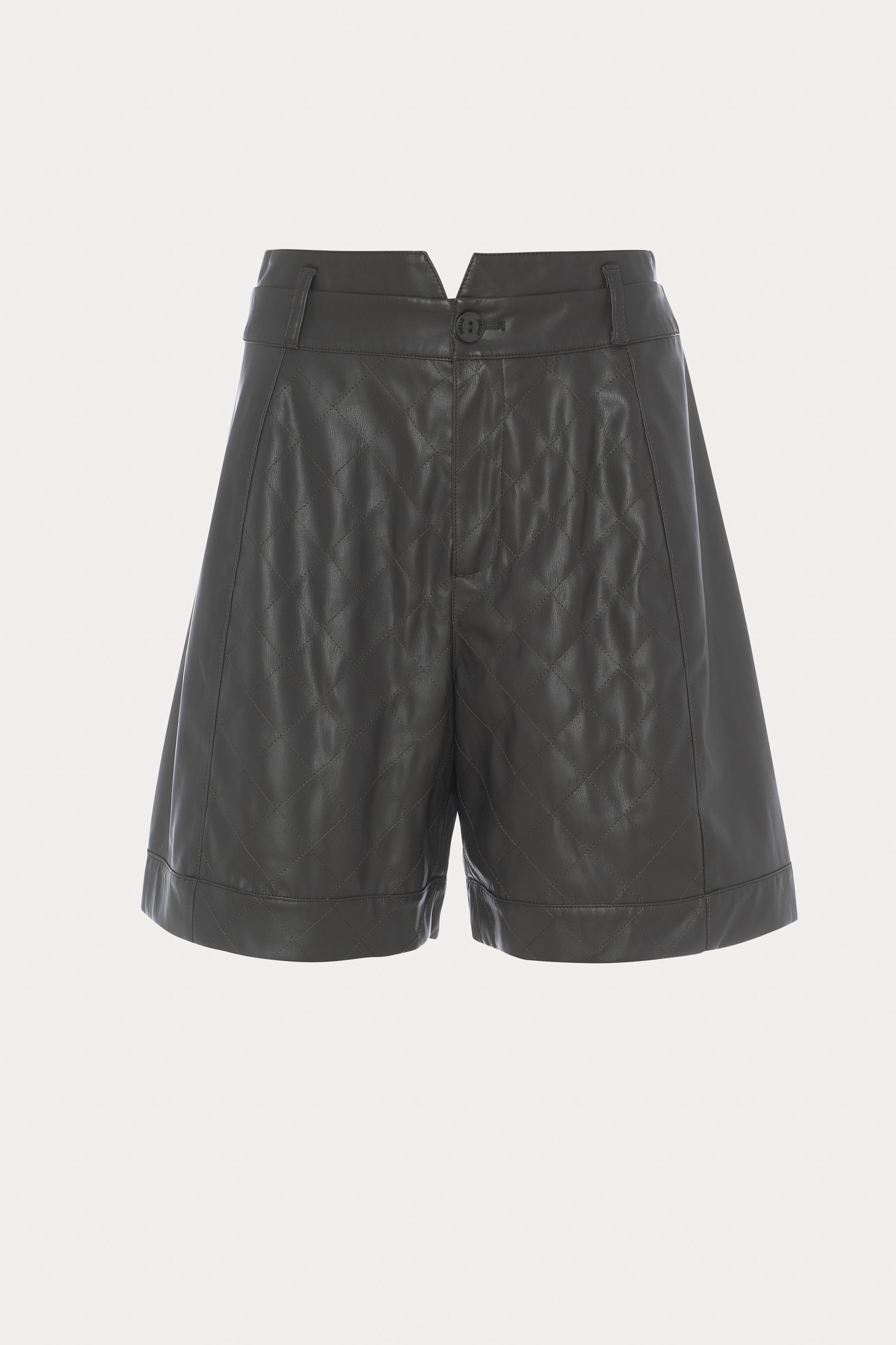 Elan | Short en similicuir vert