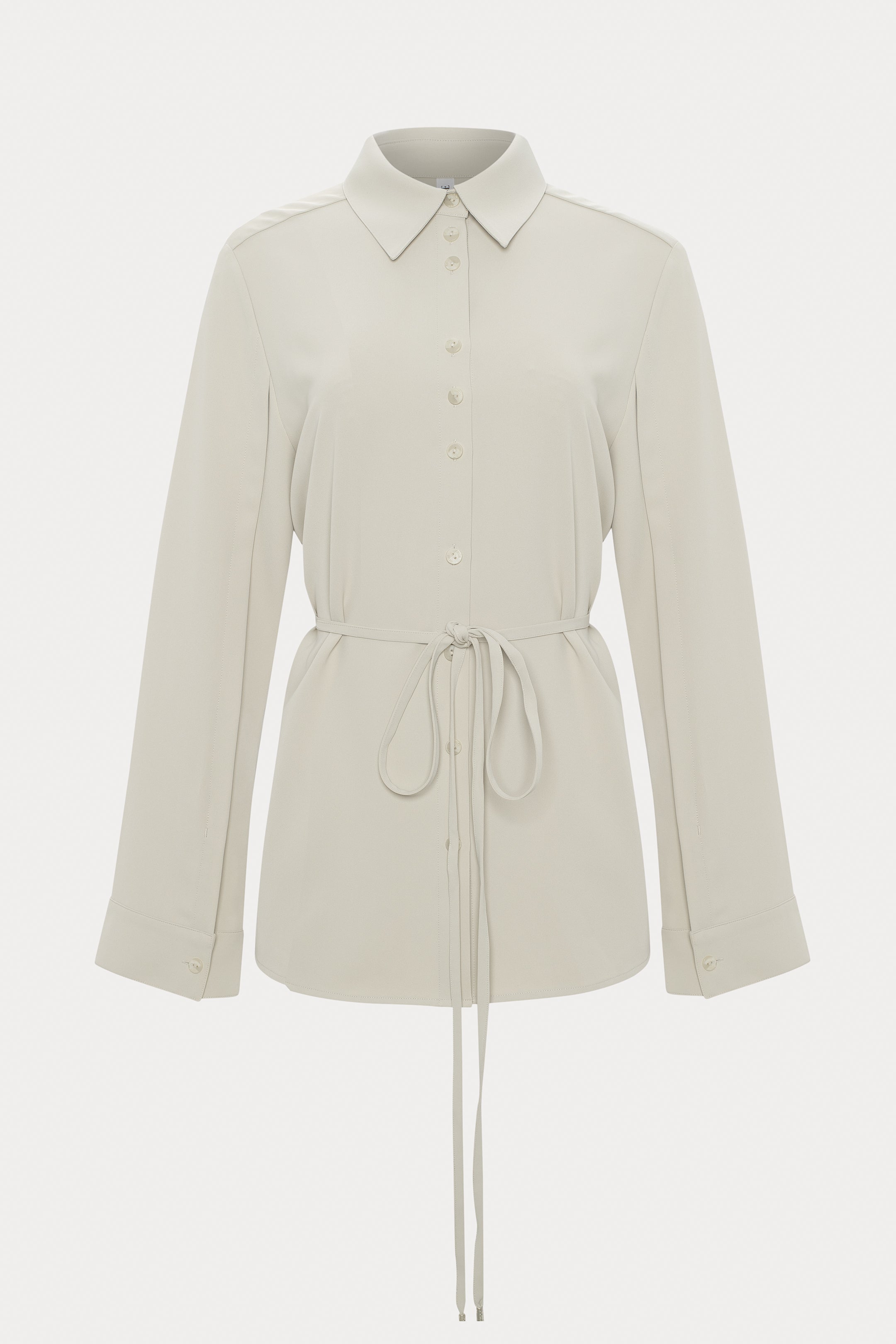 Maeva | Chemise crème cintrée