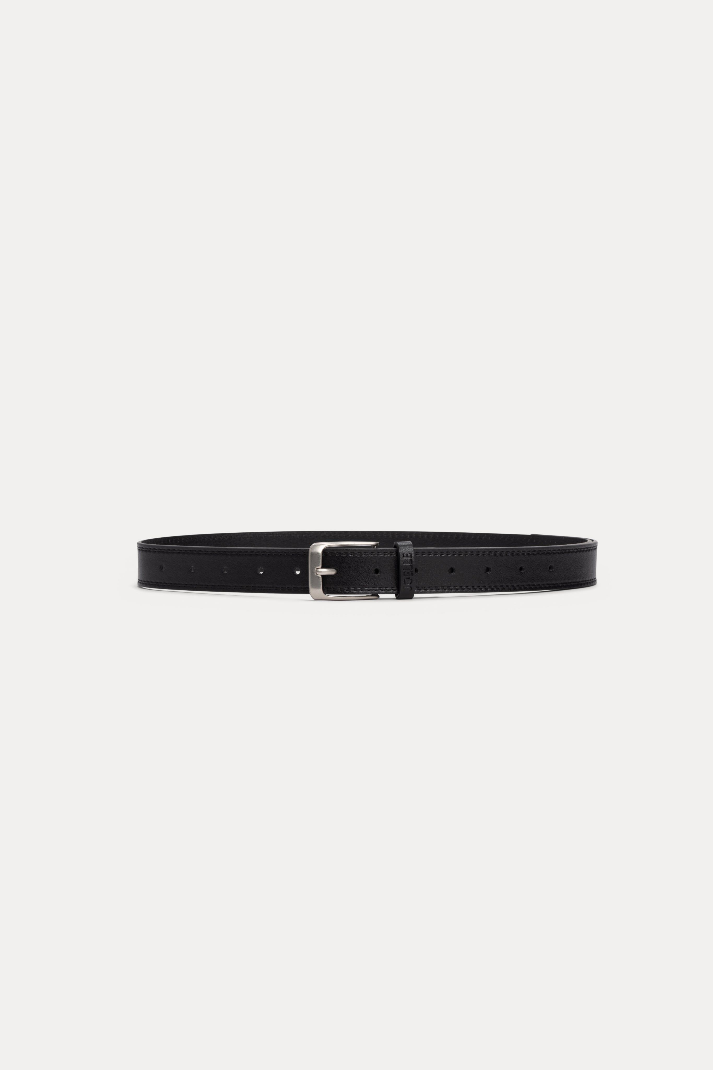 Jullar | Ceinture noire et argent aux coutures apparentes